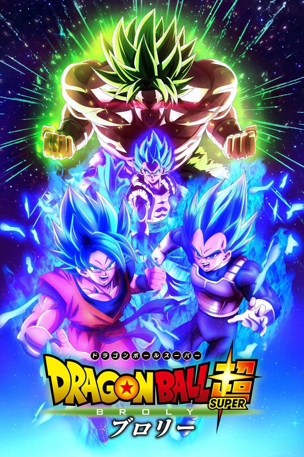 1066x1600 Dragon Ball Super Movie Poster Broly Gogeta Goku Vegeta 12inx18in Free Shipping. eBay. Dragon ball super, Dragon ball, Dragon ball super wallpaper