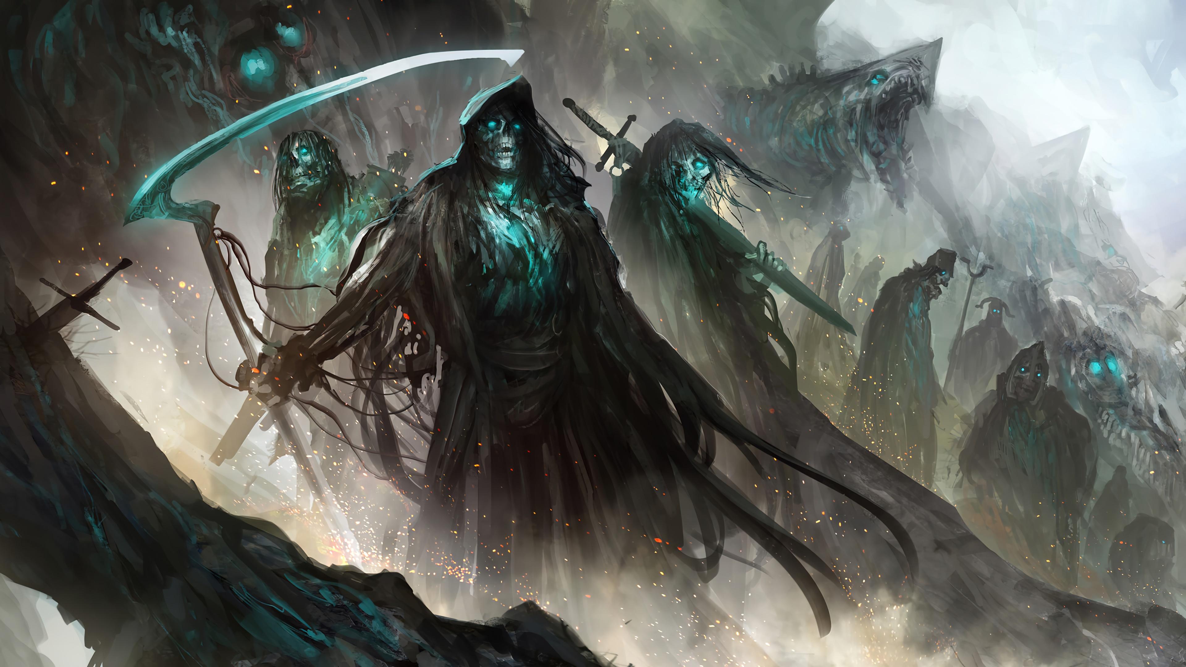3840x2160 Grim Reaper, Fantasy, Full HD phone wallpaper Gallery HD Wallpaper