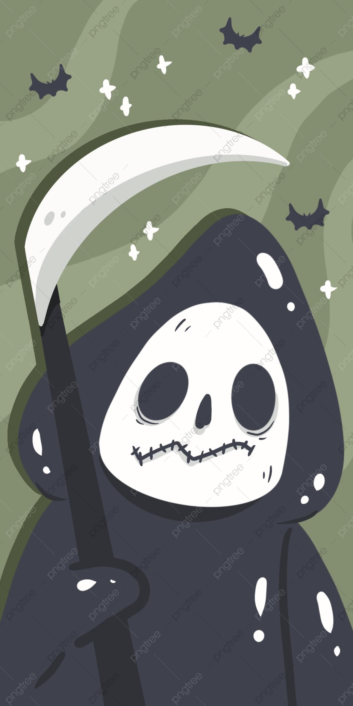 1200x2397 Grim Reaper Halloween Phone Wallpaper Background, Grim Reaper, Phone Wallpaper, Halloween Background Image for Free Download