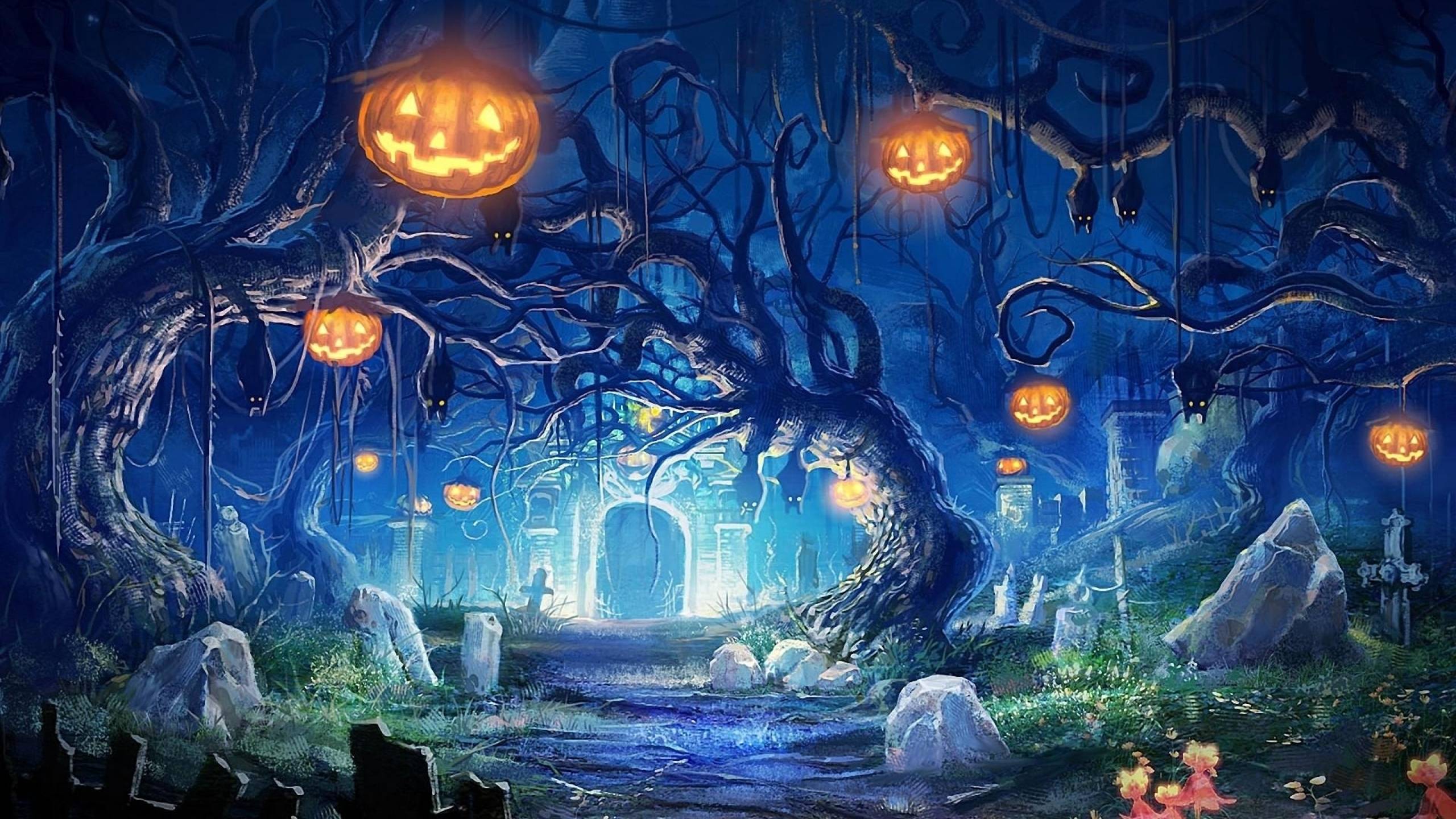 2560x1440 halloween, holiday, castle 1440P Resolution Wallpaper, HD Holidays 4K Wallpaper, Image, Photo and Background