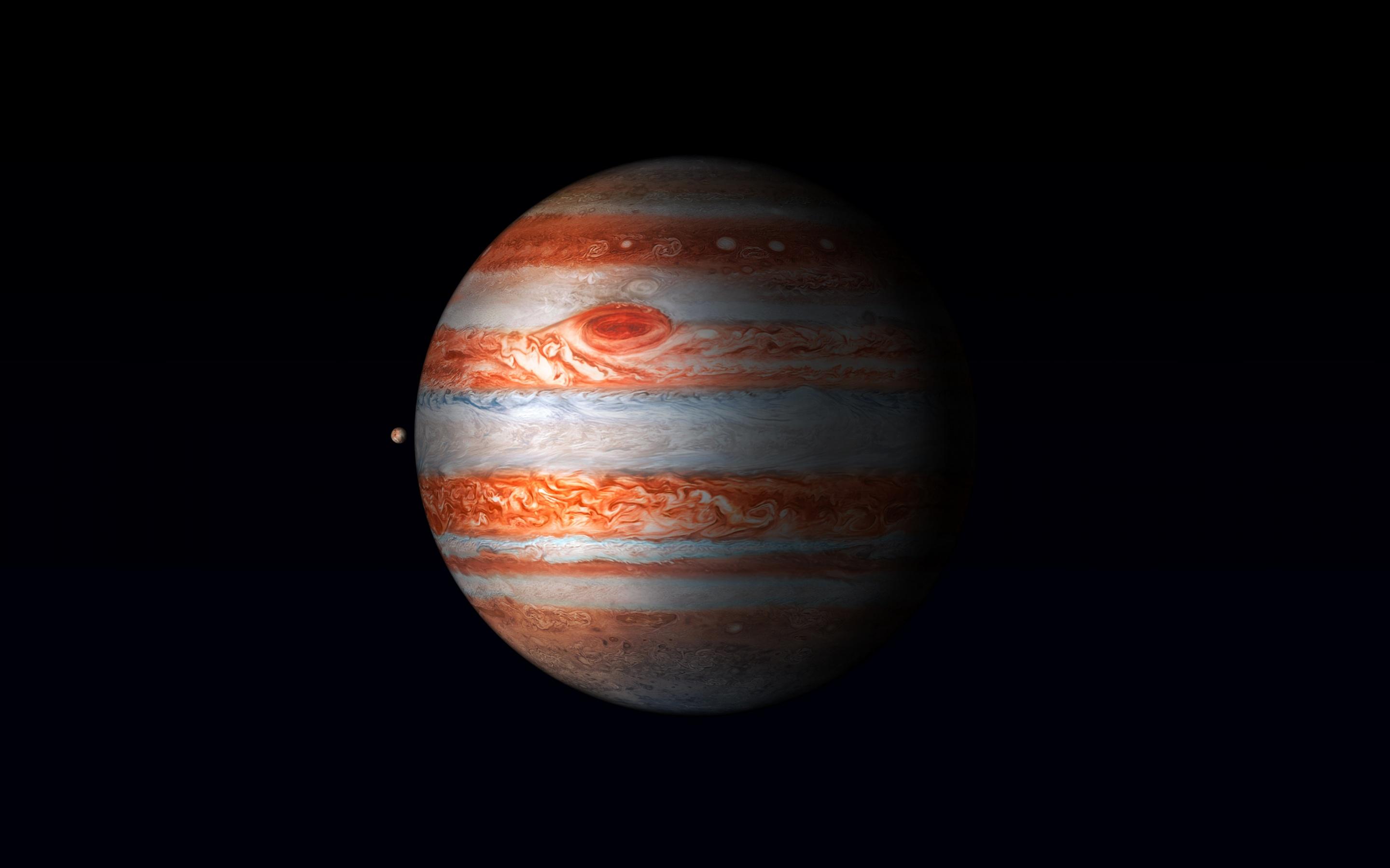 2880x1800 Jupiter Wallpaper 4K, iPad Pro, Planet, Black background, HDR, Retina, Space