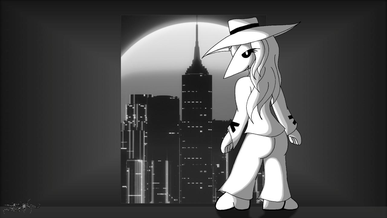 1280x720 Spy Vs Spy touch of synthwave in Black n white.! by WATheAnum - Fur Affinity [dot] net