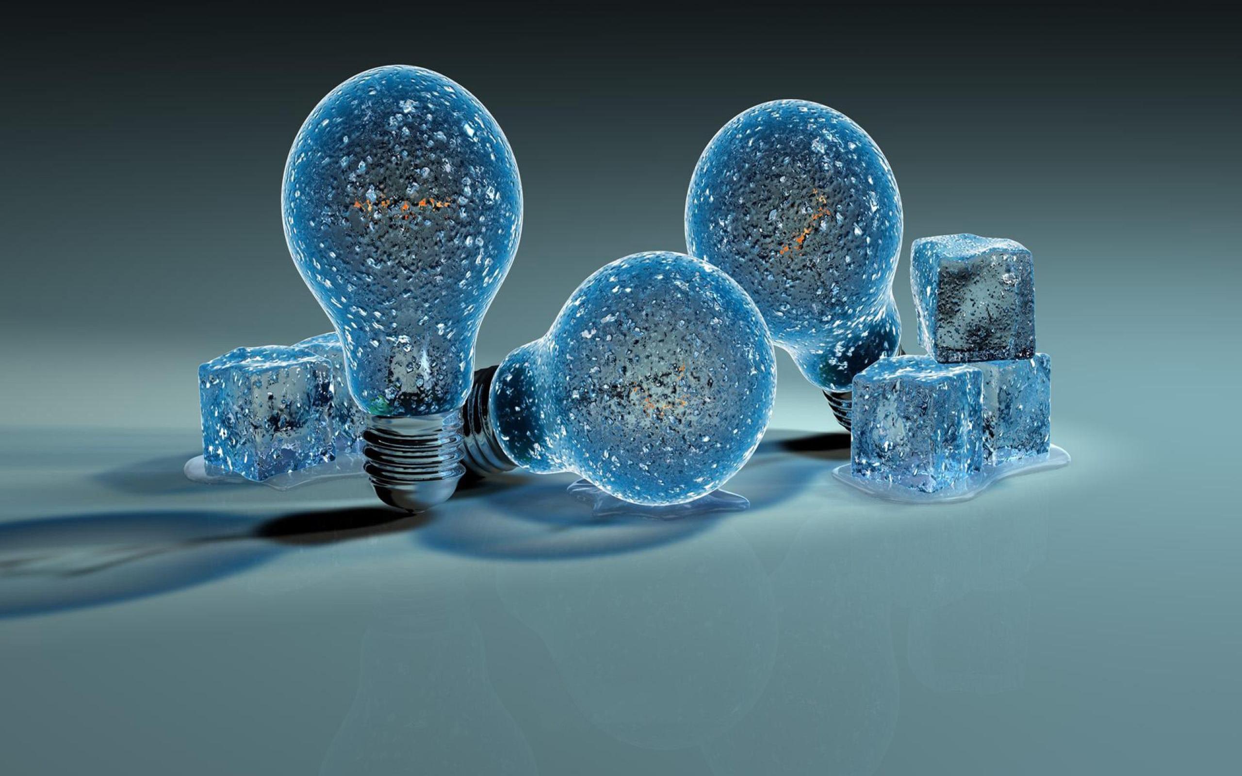 2560x1600 3D Unique Blue Lamp HD Wallpaper 2560x1600 :