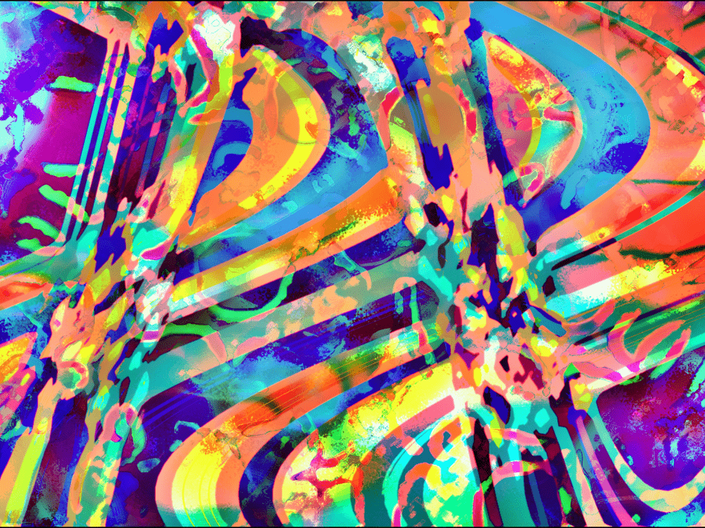 1024x768 digital art abstract space artwork surreal LSD psyched