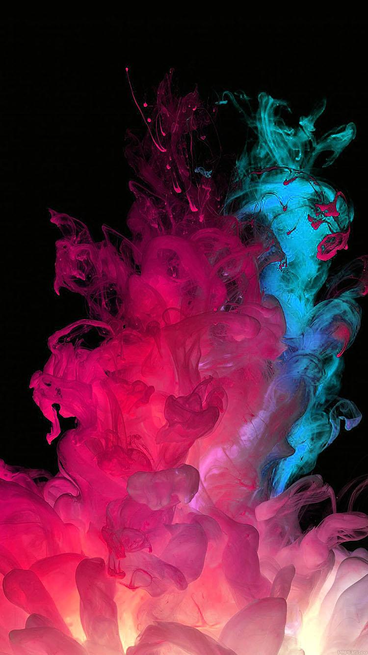 750x1334 lg g3 red smoke dark pattern