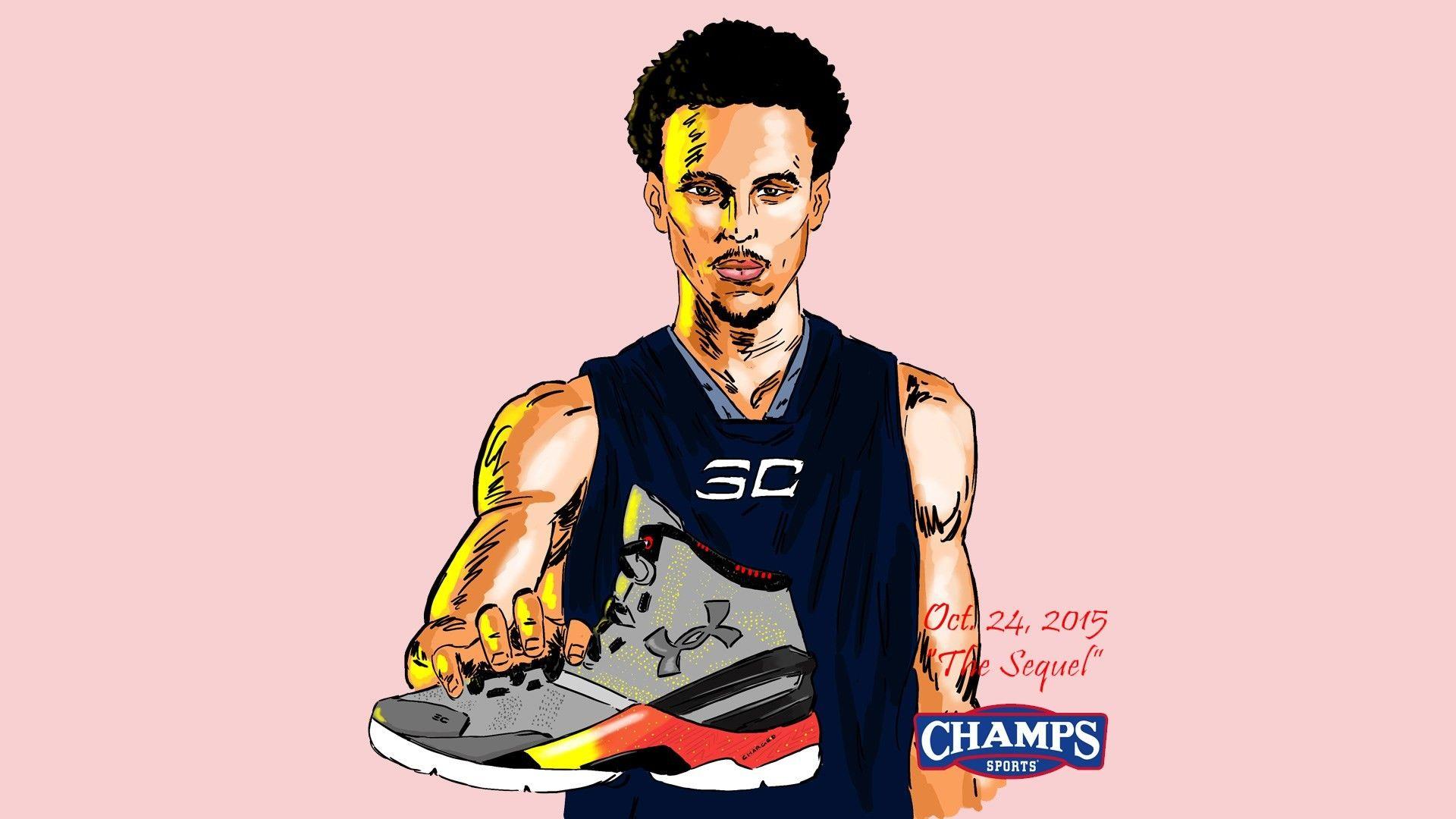 stephen curry cartoon shirt