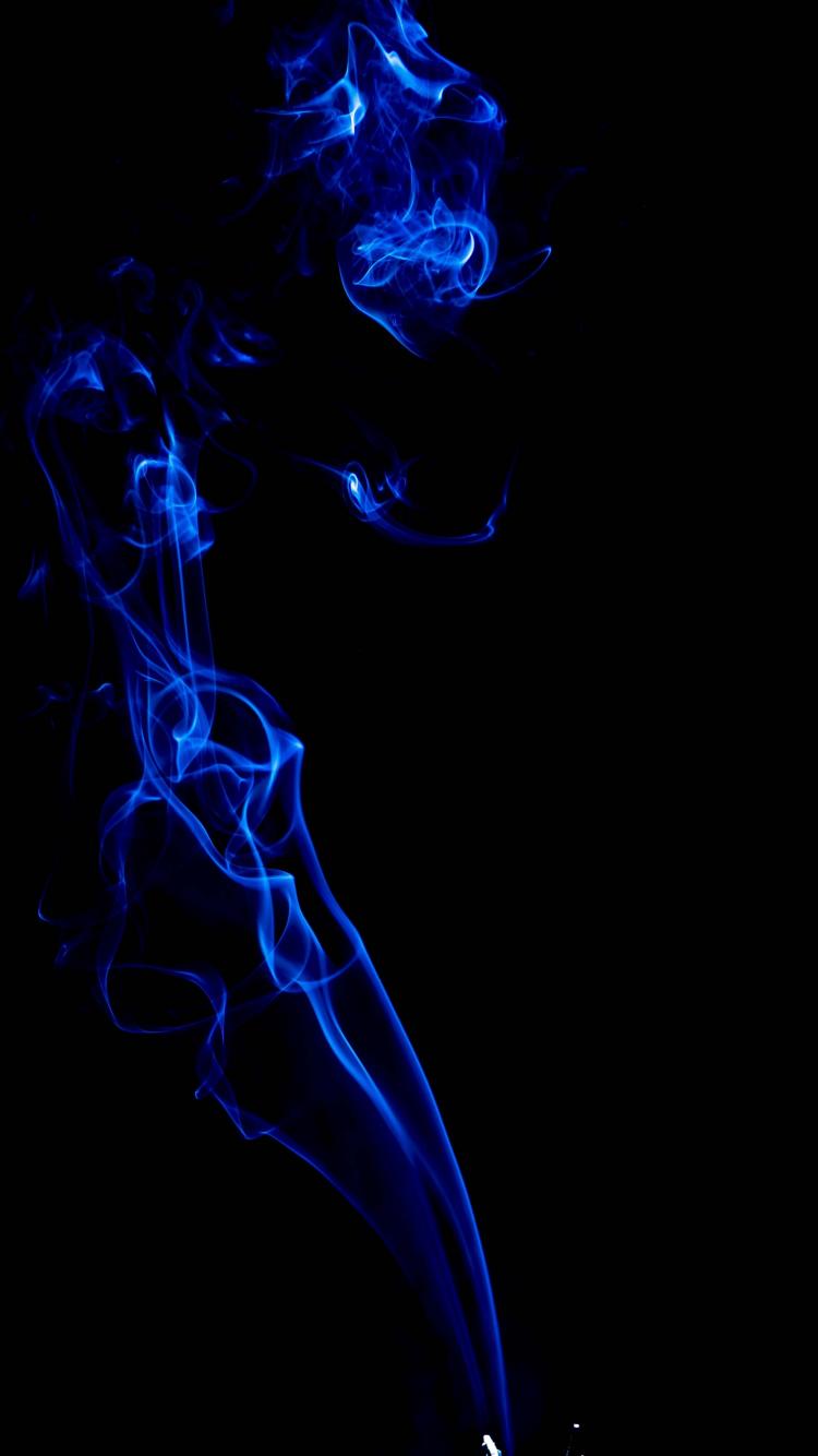 750x1334 Download wallpaper 750x1334 smoke, blue, dark, minimal, iphone iphone 750x1334 HD background, 16611