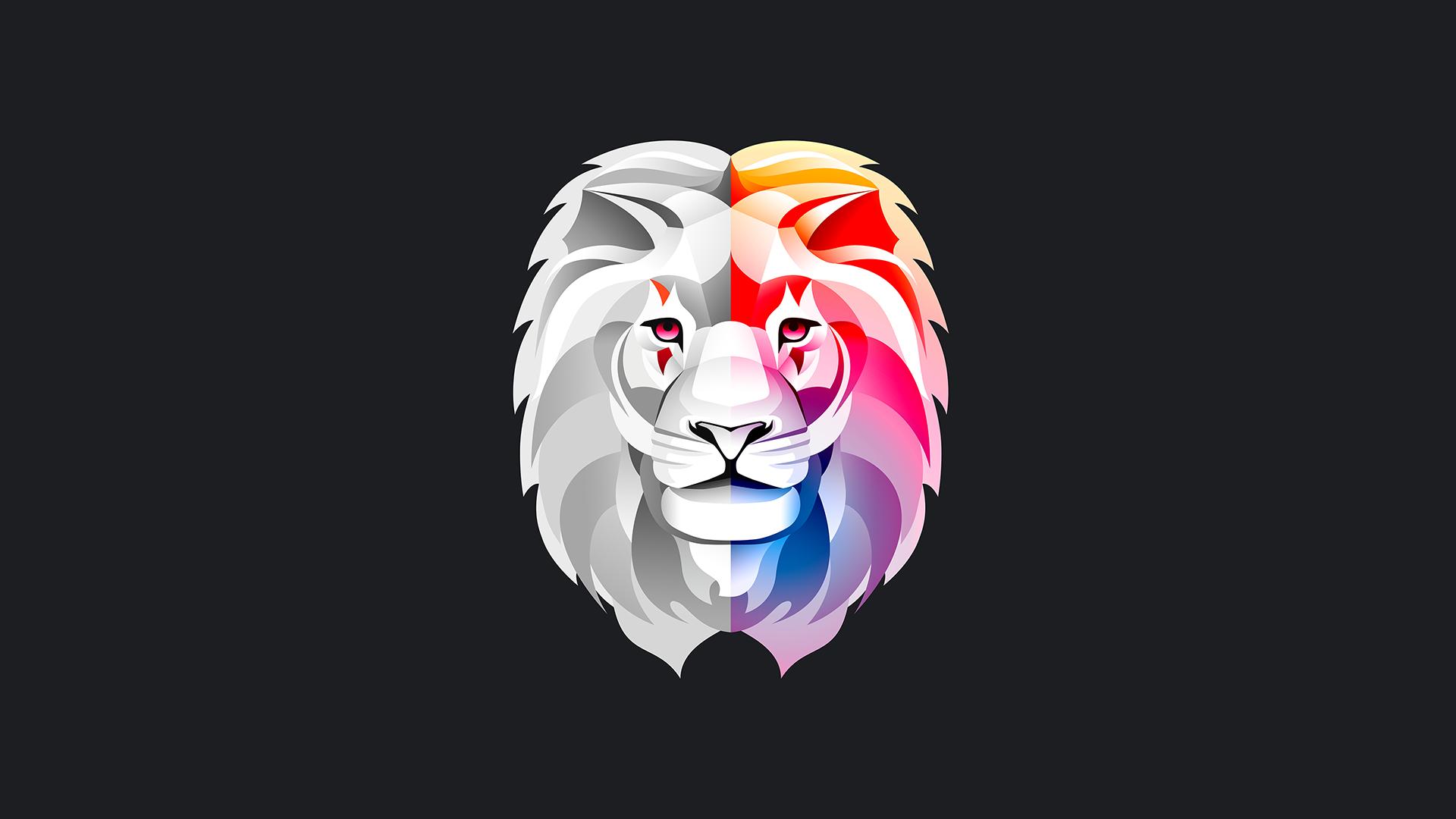 1920x1080 Lion Vector Wallpaper, HD Artist 4K Wallpaper, Image, Photo and Background