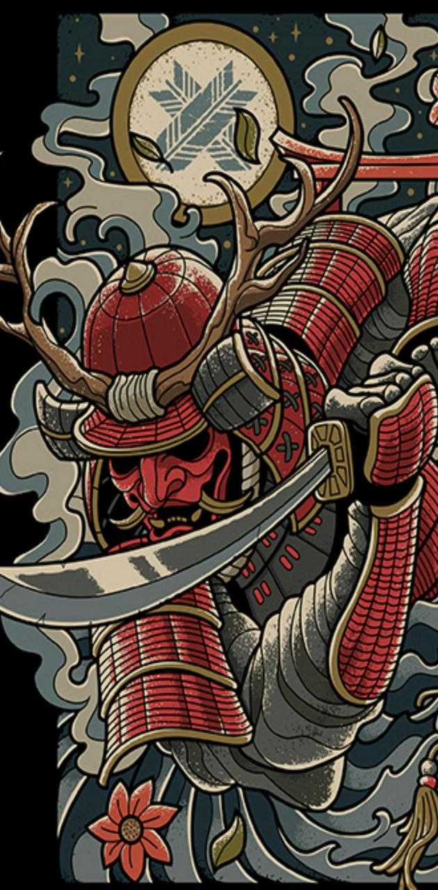630x1280 Samurai Wallpaper