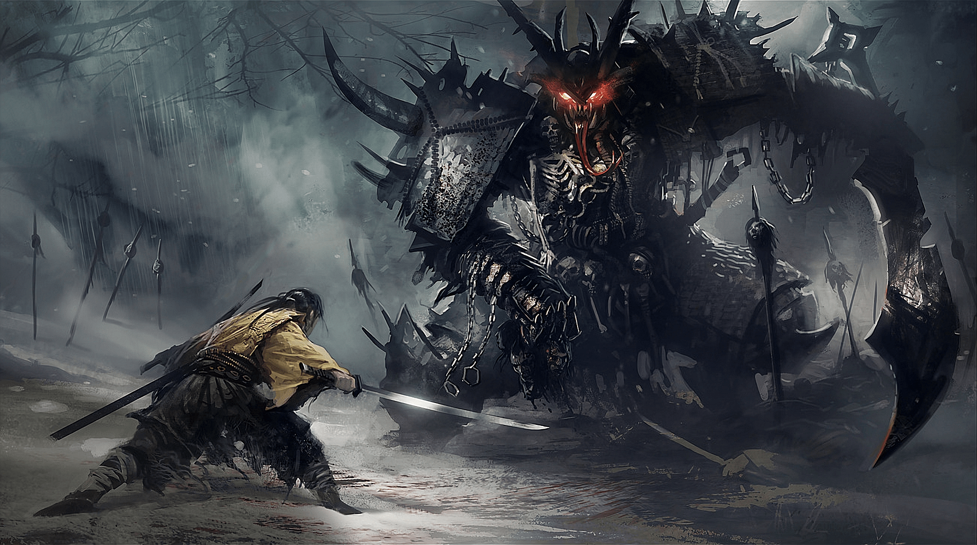 1920x1071 Fantasy Samurai HD Wallpaper and Background