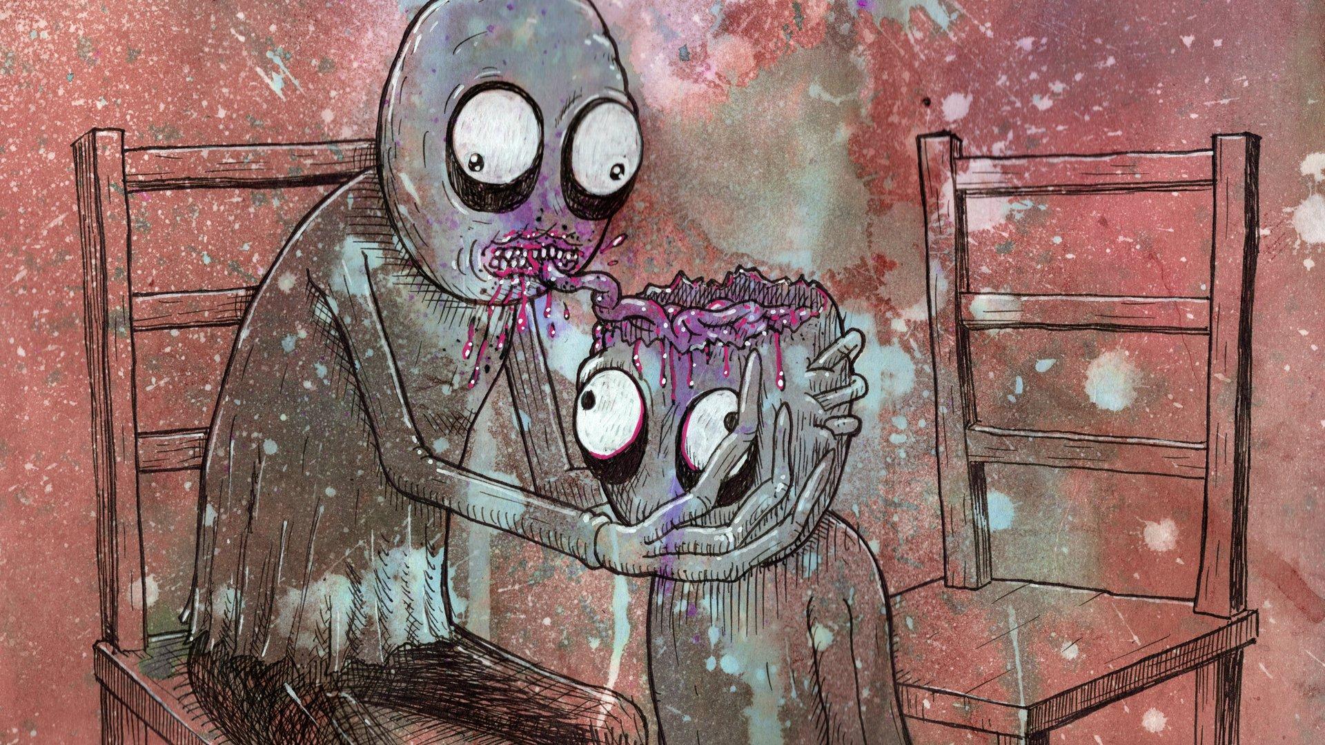 1920x1080 David Firth (Salad Fingers) streaming some animation and good music on Twitch right now