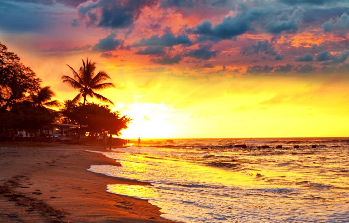 1332x850 Paradise Sunset Wallpaper