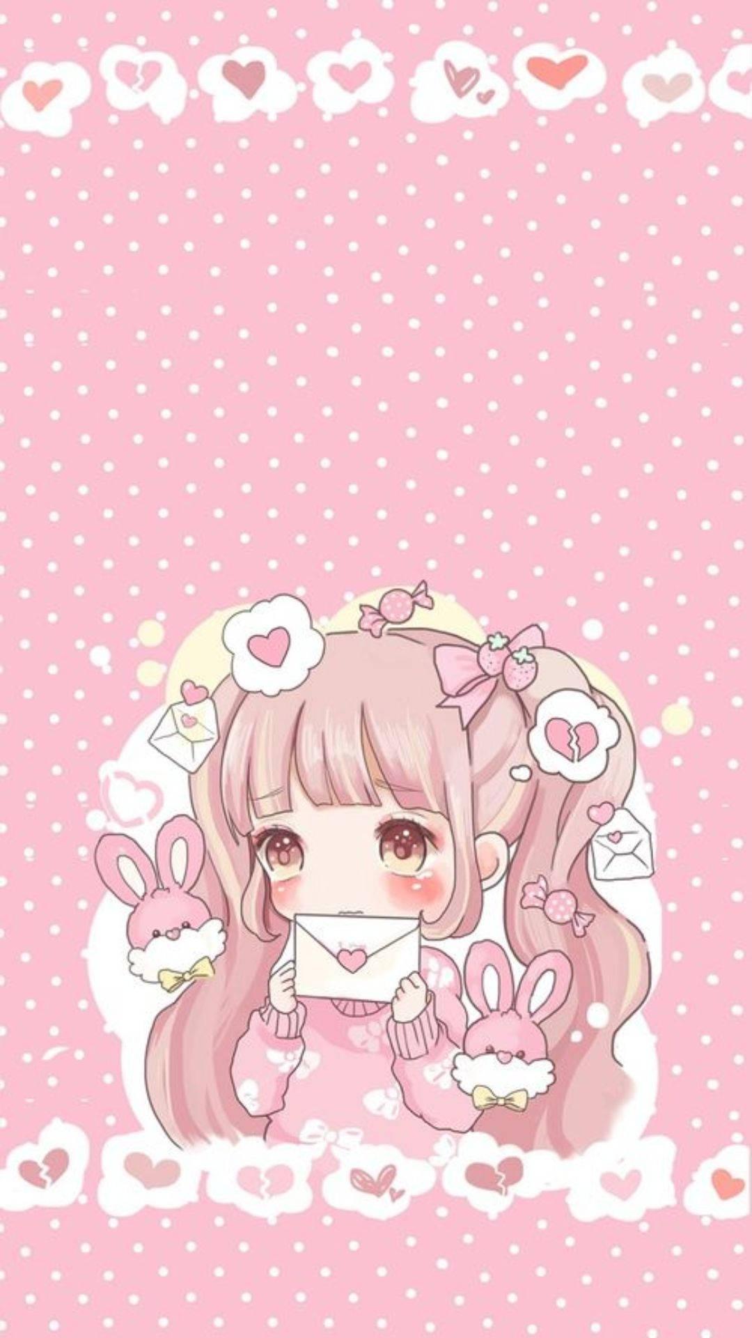 1080x1920 Download Aesthetic Anime PFP Chibi Rosa Wallpaper