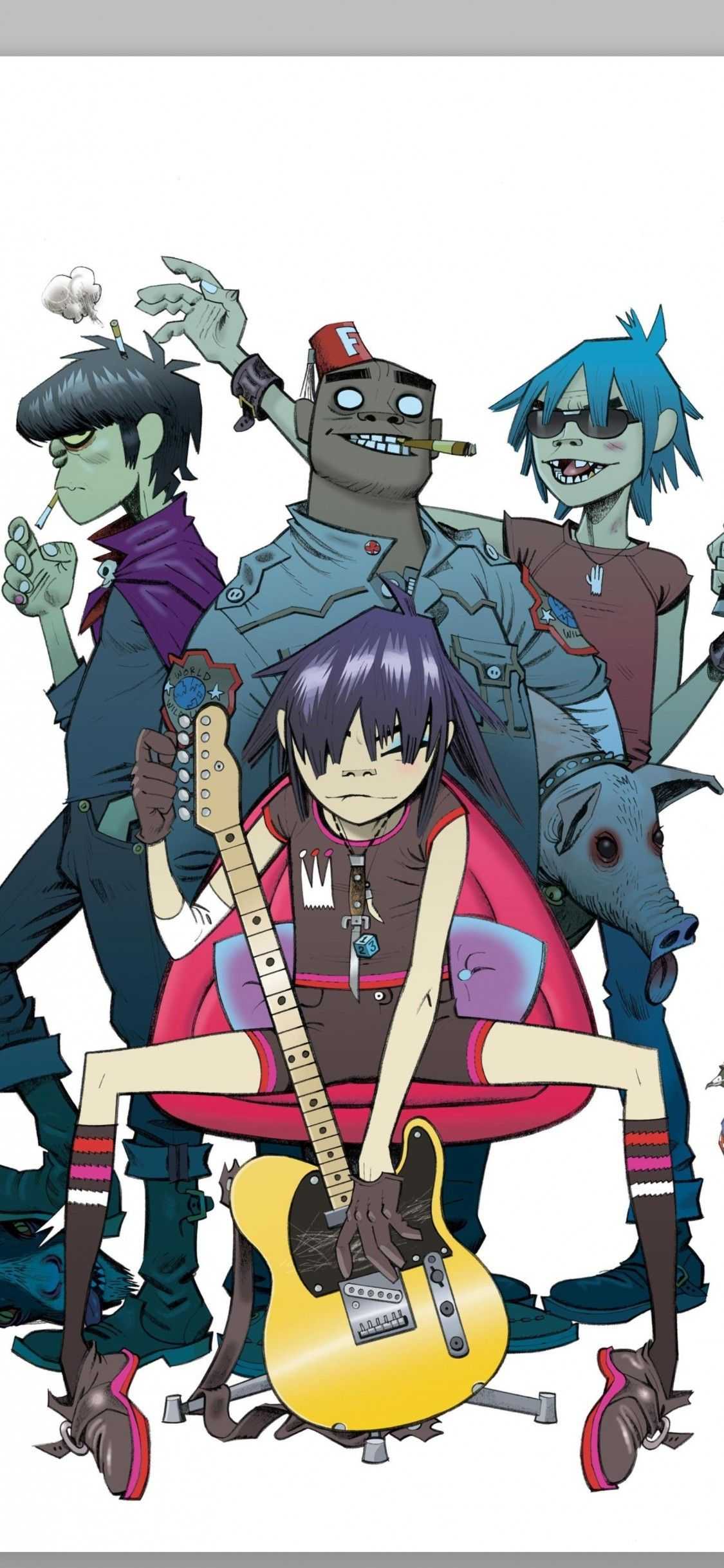 1125x2436 Gorillaz Wallpaper Android Free HD Wallpaper