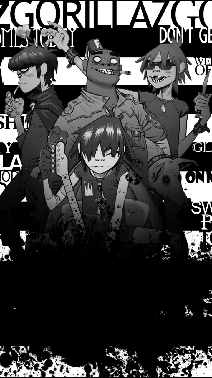 720x1280 Gorillaz Phone Wallpaper