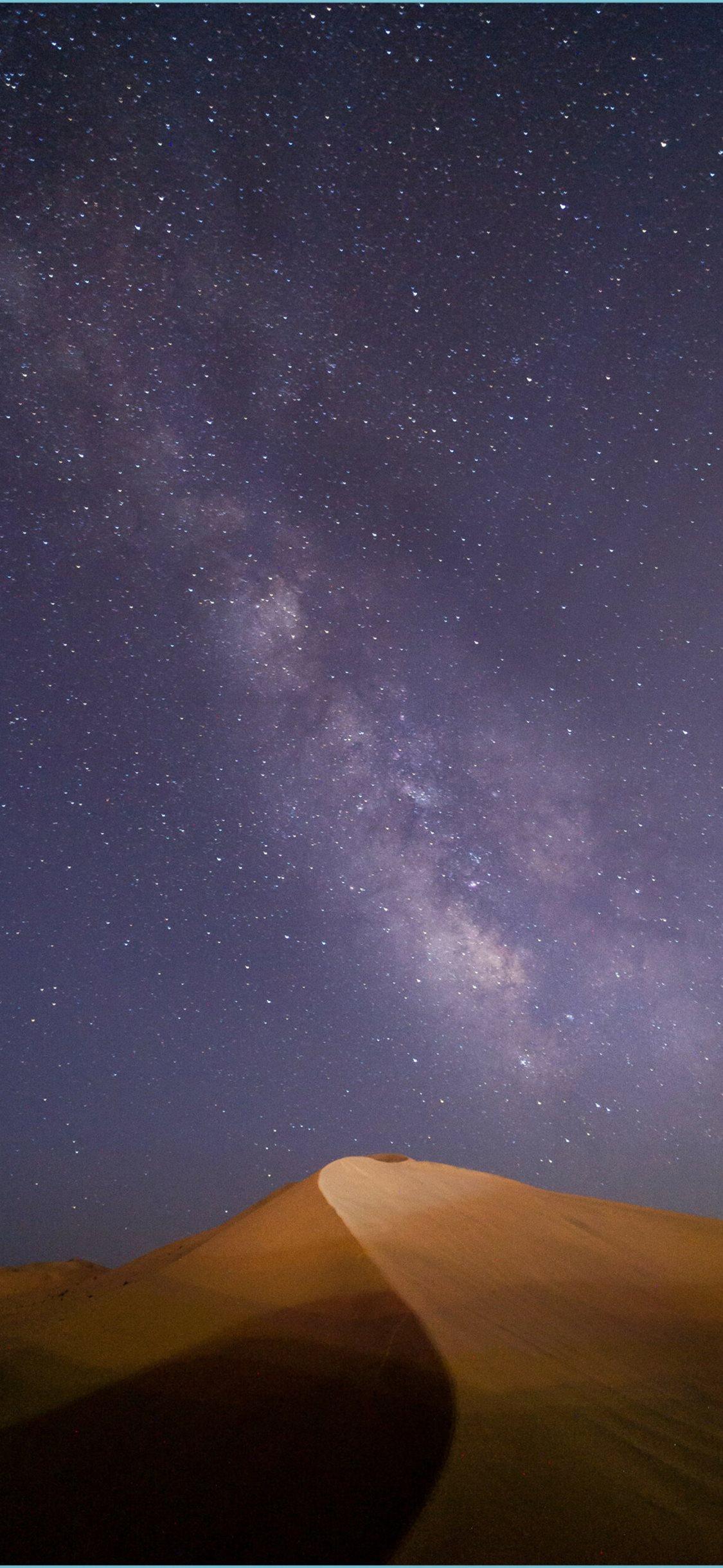 1125x2436 Desert Night Sky Picture Free Image. iPhone Wallpaper Free Download
