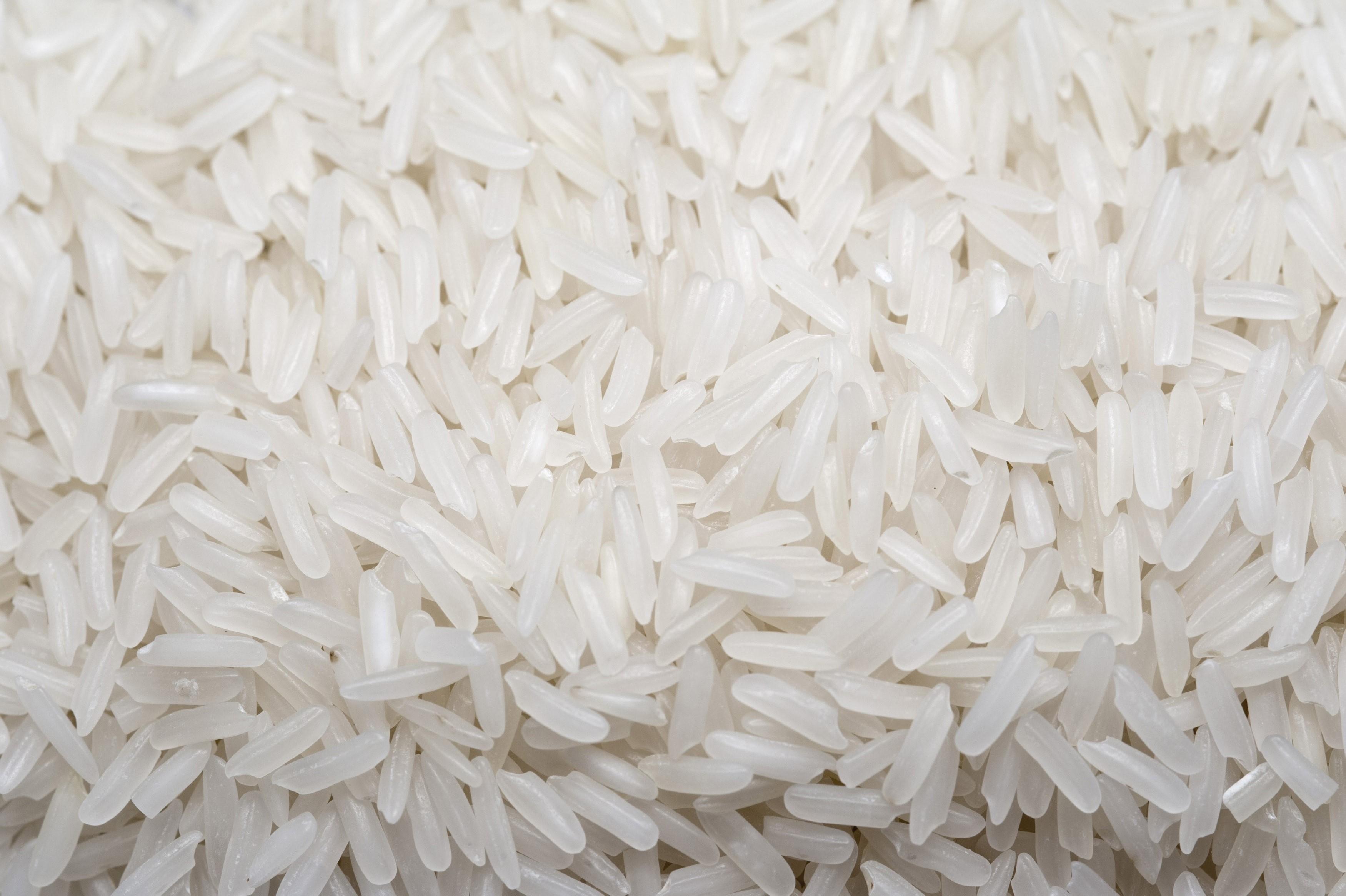 3500x2329 Background of basmati rice Stock Image