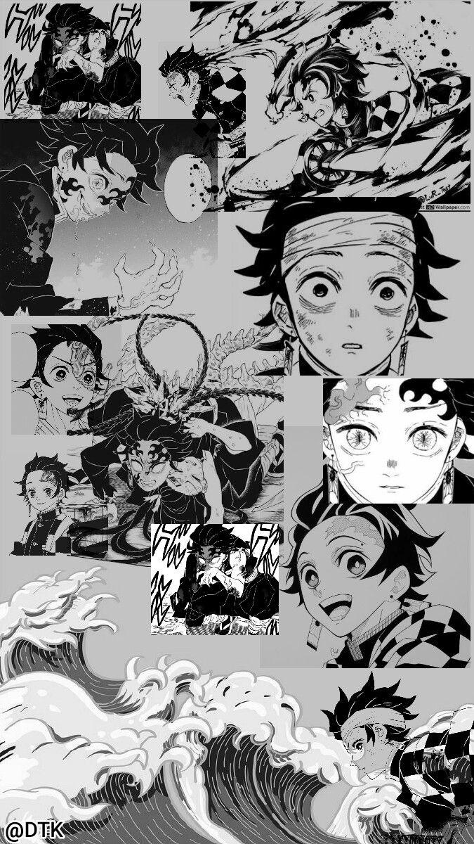 Tanjiro Kamado Moon Background Manga Wallpaper by patrika