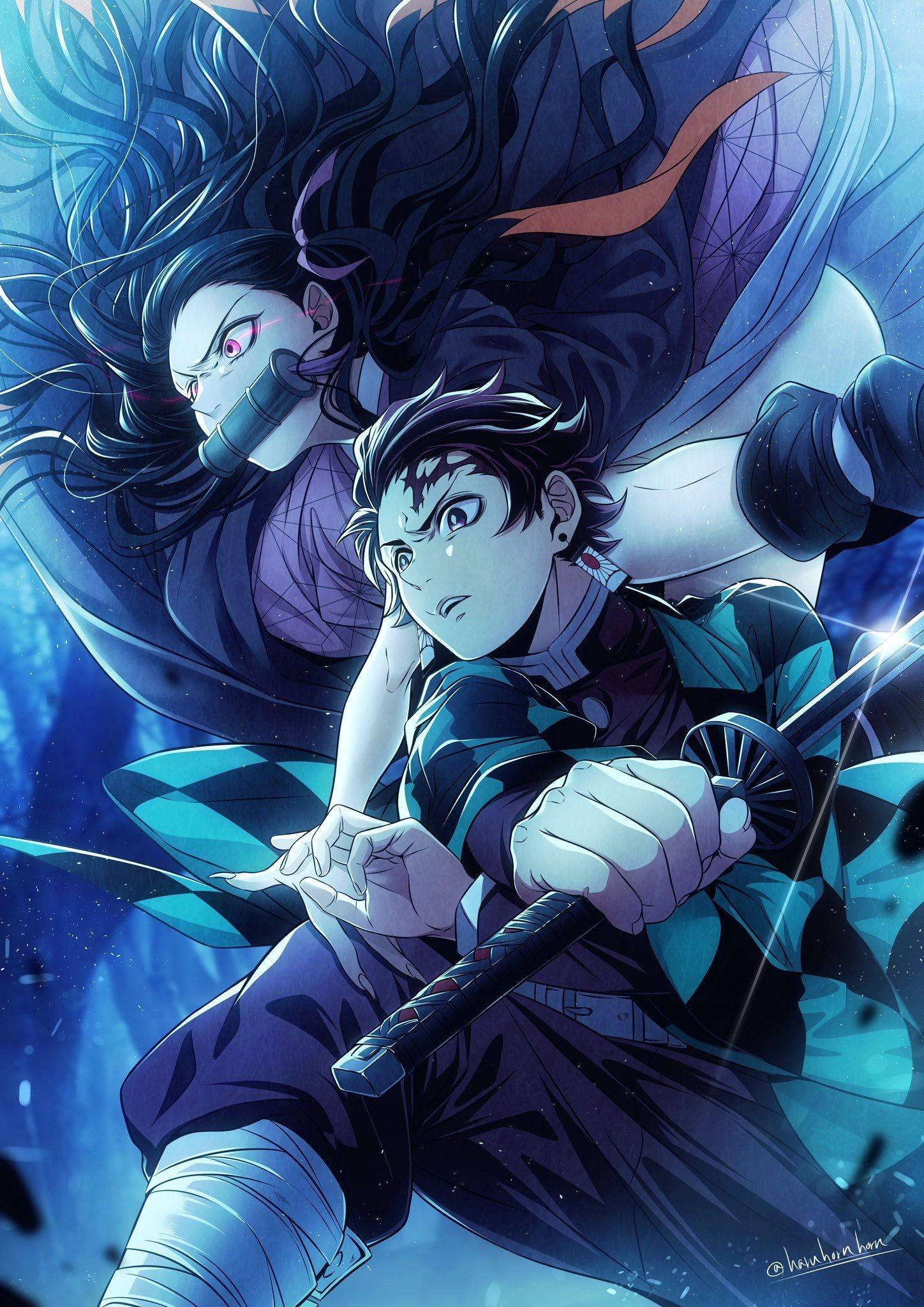 1448x2048 Tanjiro. Demon Slayer Wallpaper Download