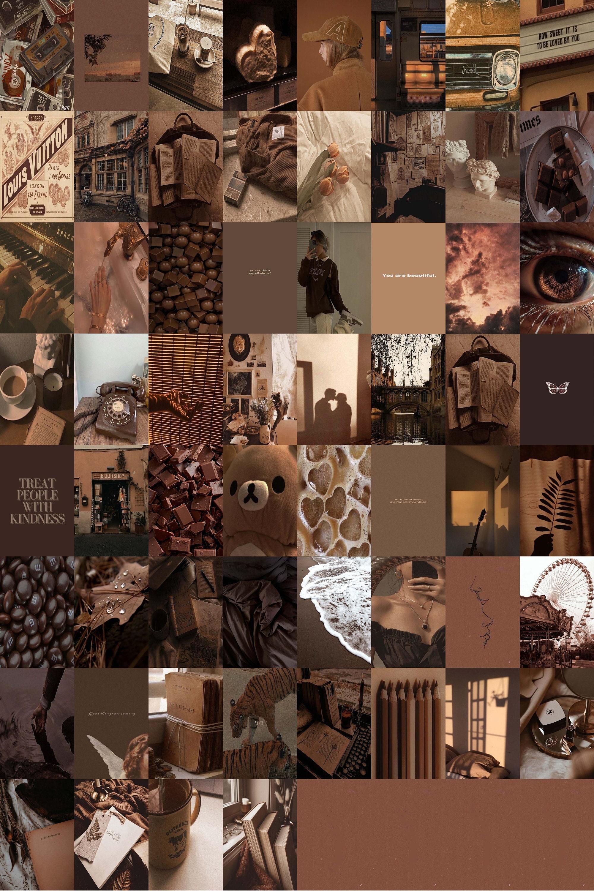 2000x3000 Brown Aesthetic Wall Collage Kitboujee Luxury Aesthetic Wall