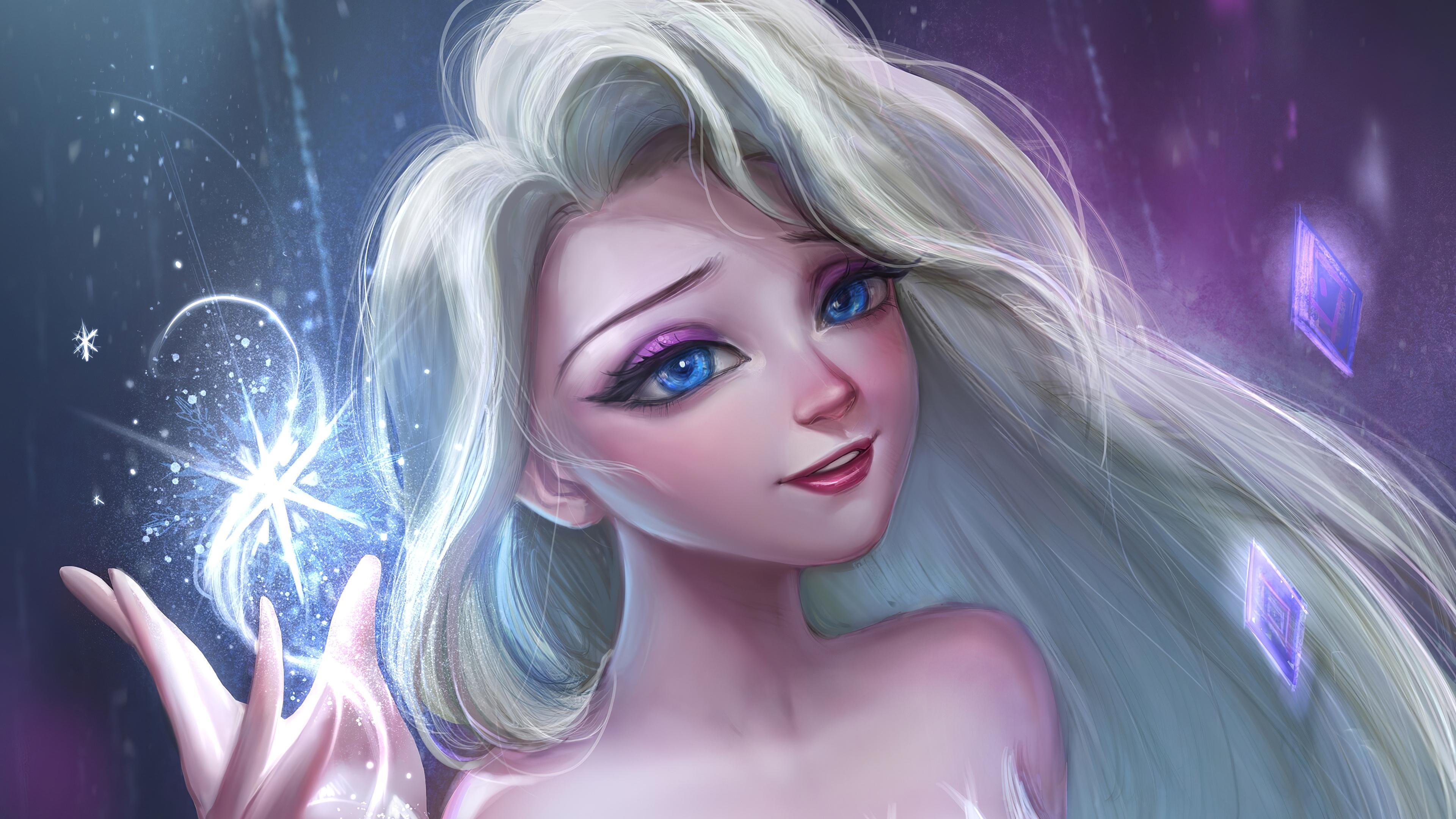 3840x2160 Elsa frozen Wallpaper