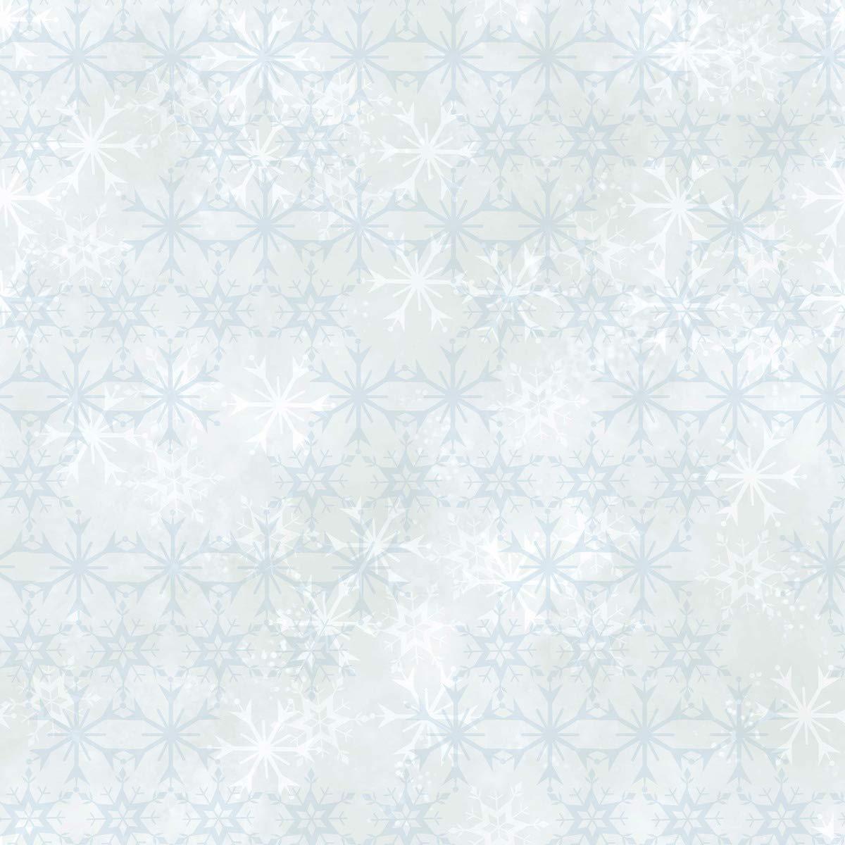 1200x1200 York Wallcoverings DI0962 Disney Frozen 2 Snowflake Wallpaper White Aqua
