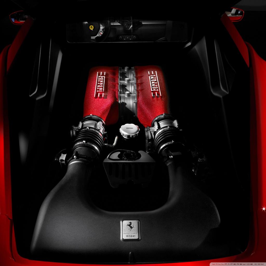 1024x1024 Ferrari 458 Italia Engine Ultra HD Desktop Background Wallpaper for 4K UHD TV : Widescreen & UltraWide Desktop & Laptop : Tablet