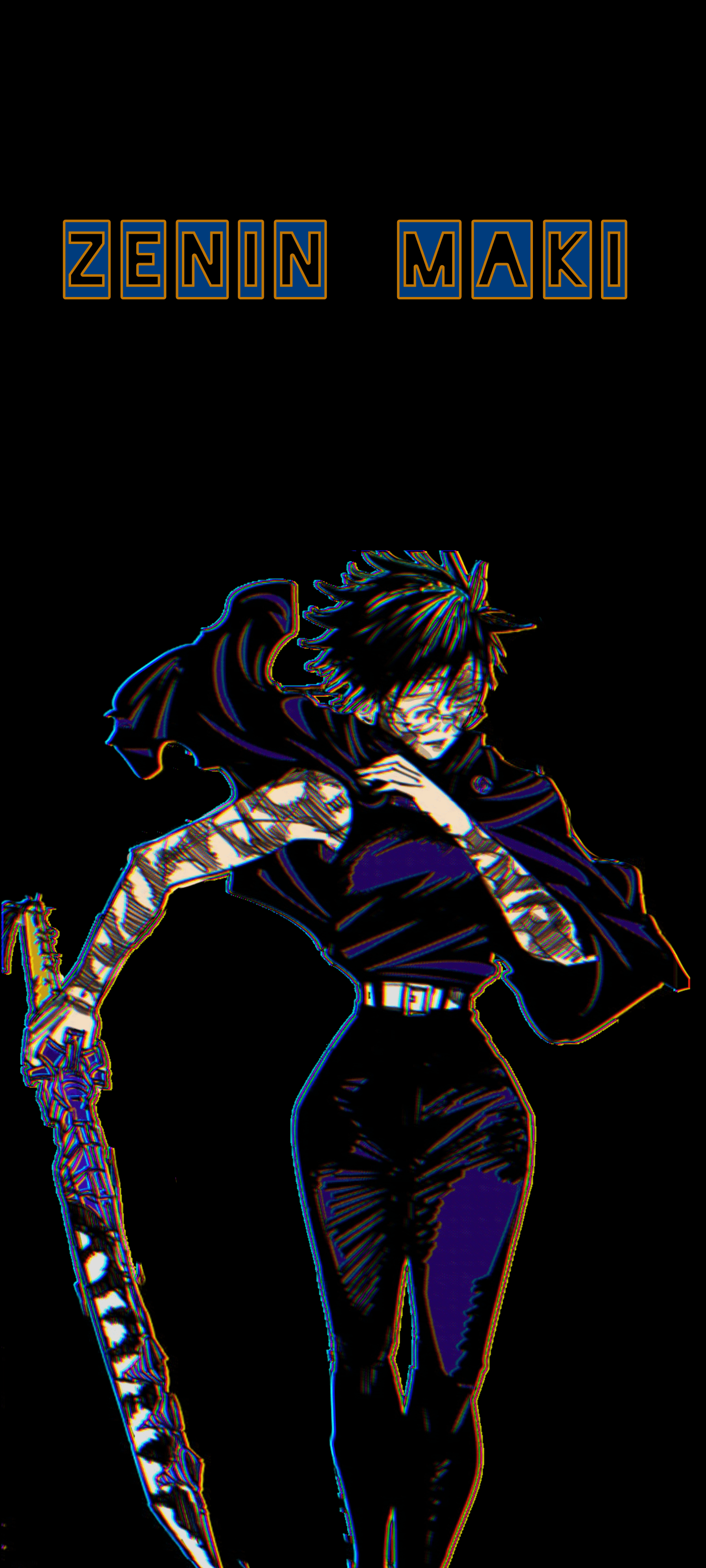 1440x3200 Colored manga panel to make it into a