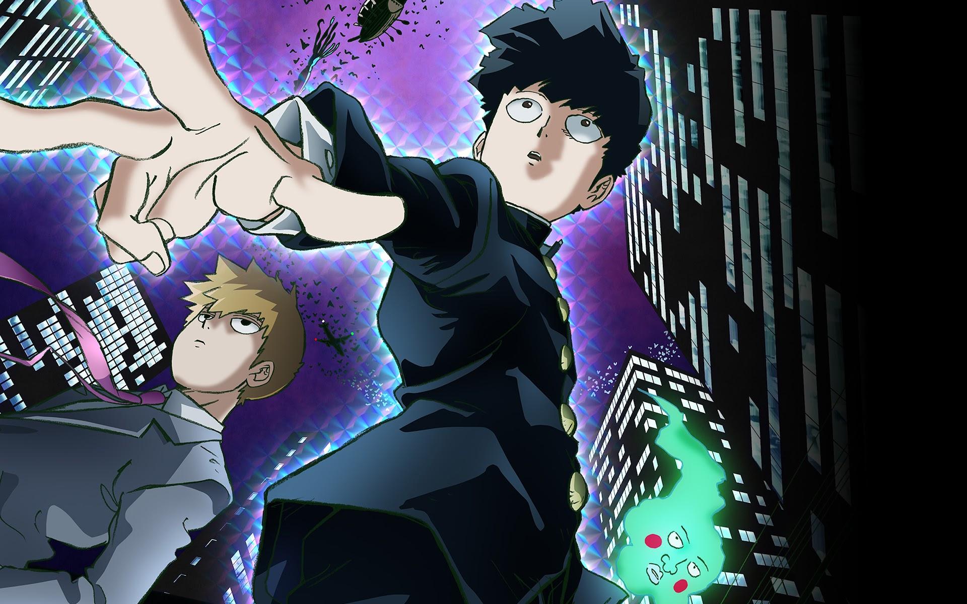 1920x1200 Shigeo Kageyama Arataka Reigen Dimple Mob Psycho 100 4K Wallpaper