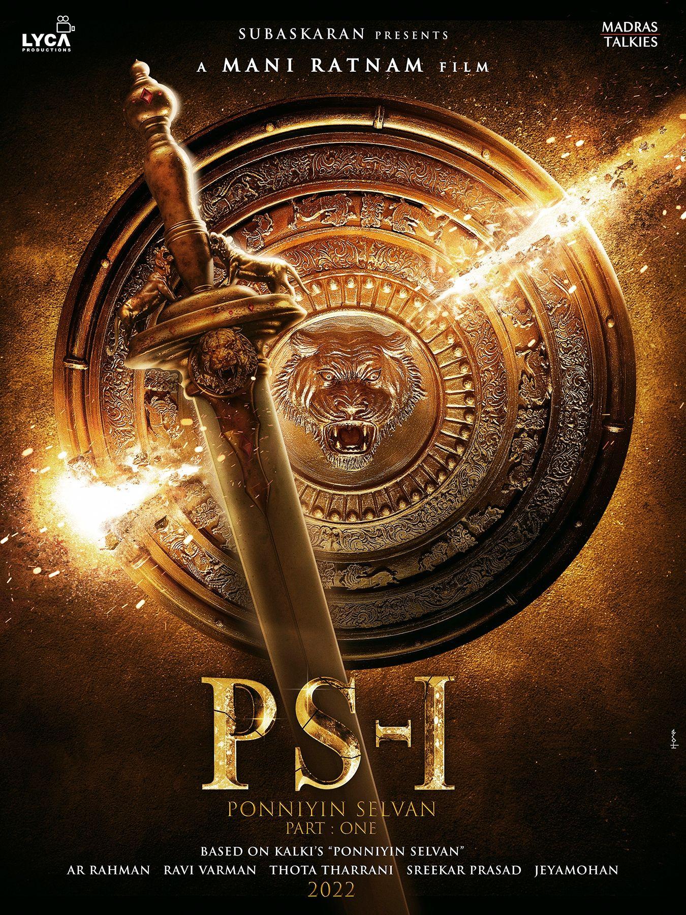 1350x1800 PONNIYIN SELVAN 1 Title Look Poster
