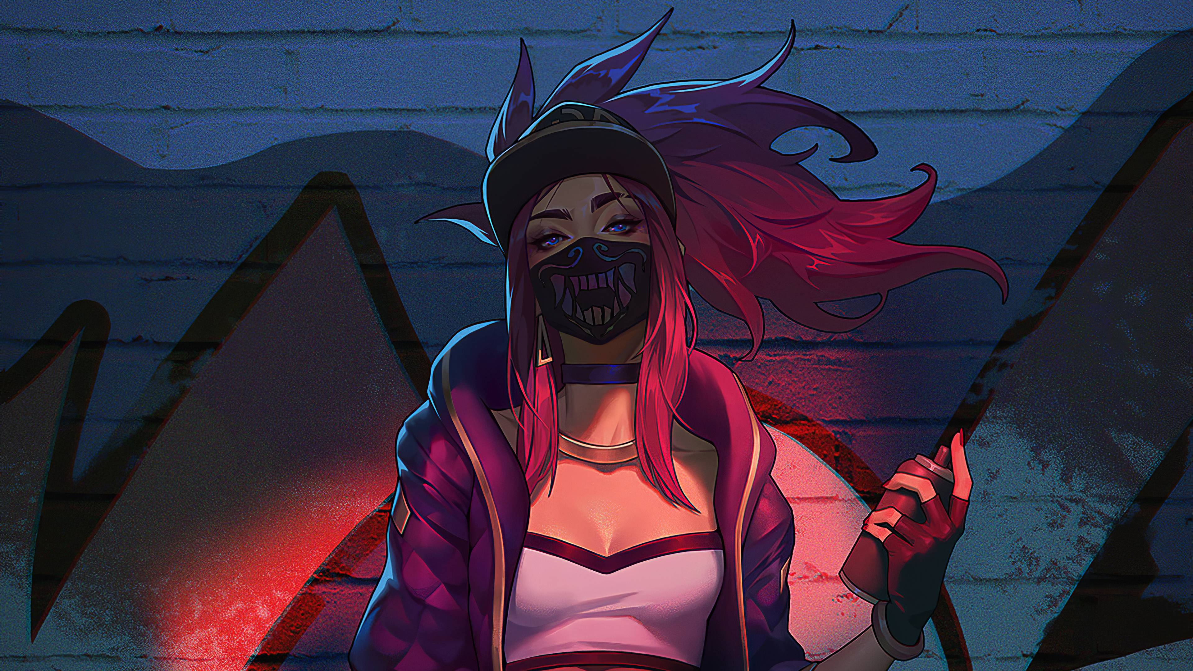 3840x2160 Kda Akali With Spray 4k, HD Games, 4k Wallpaper, Image, Background, Photo and Picture