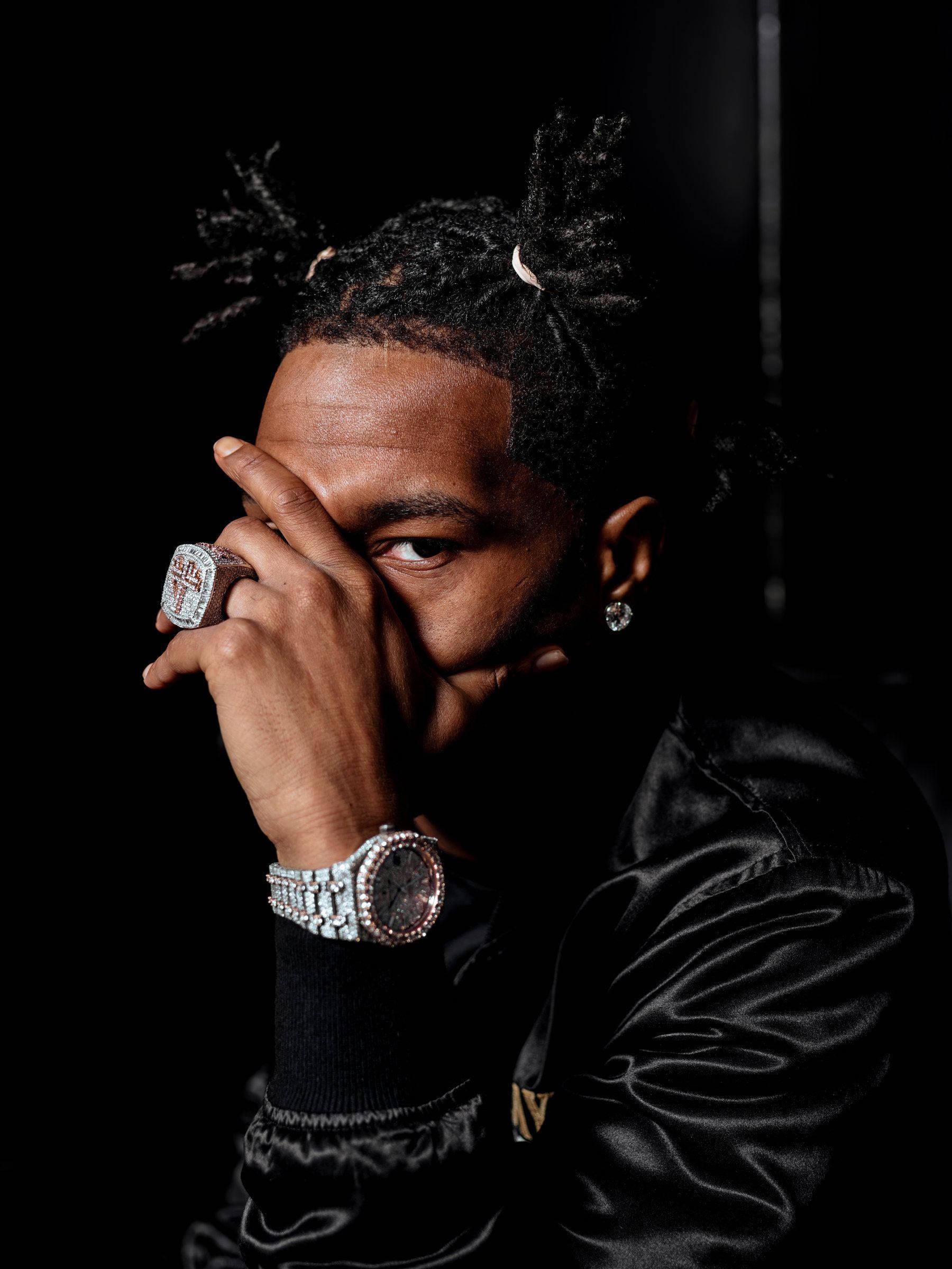 1800x2400 Download Lil Baby Covering His Face Wallpaper