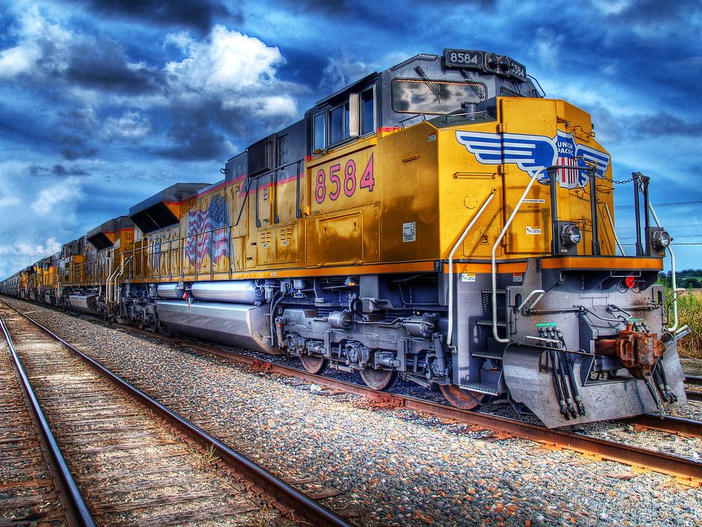 1024x768 On Black: Union Pacific 8584 3 By Colin.berry [Large]
