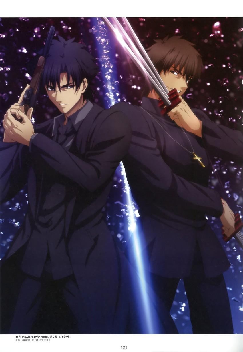 850x1232 kotomine kirei and emiya kiritsugu (fate and 1 more) drawn