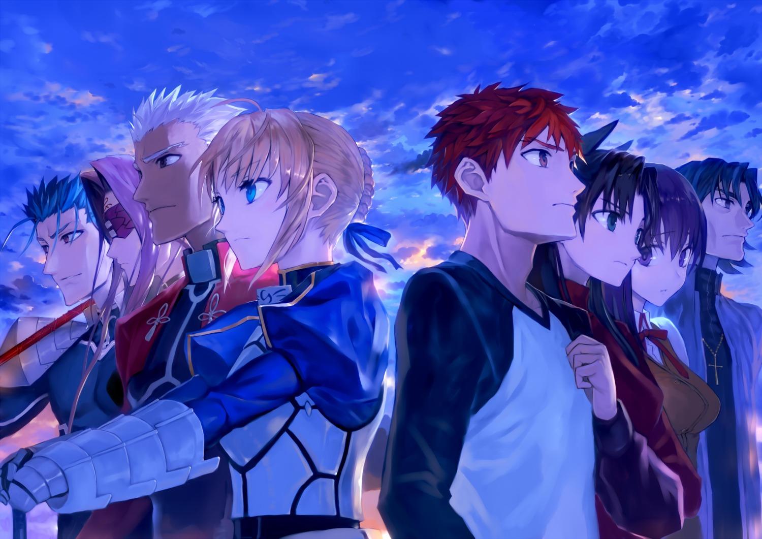1500x1061 Bob Fate Stay Night Archer Emiya Shirou Kotomine Kirei Lancer Matou Sakura Rider Saber Toosaka Rin Armor Seifuku Tattoo