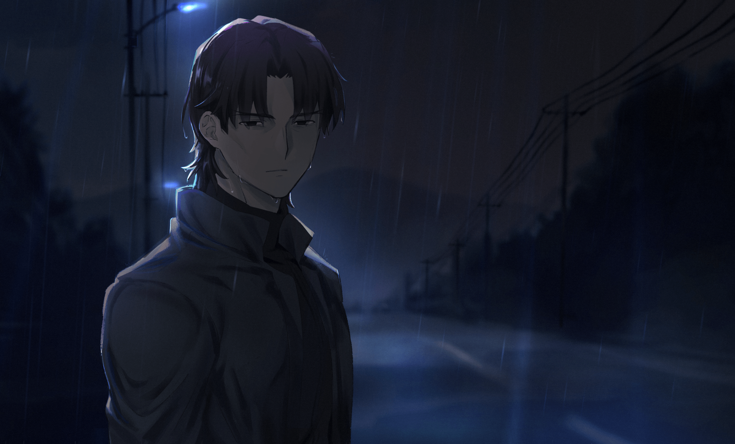 2500x1509 kotomine kirei (fate and 1 more) drawn by okonon_(kado_colda)