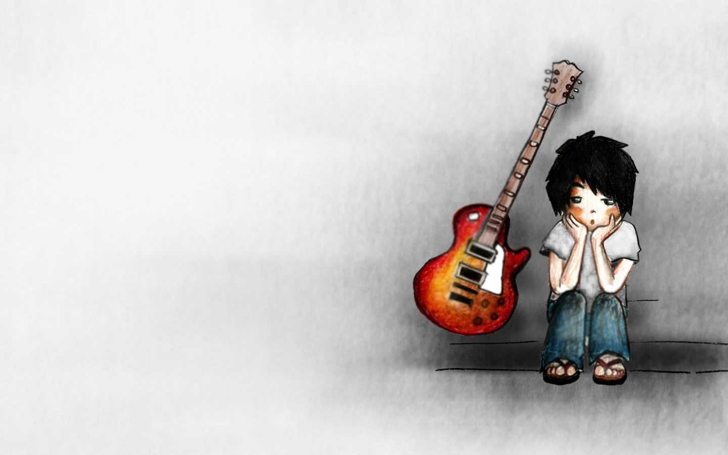 1440x900 Anime Boy Clipart guitar 23 X 900