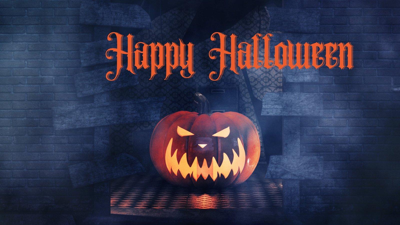 1600x900 customizable Halloween desktop wallpaper templates