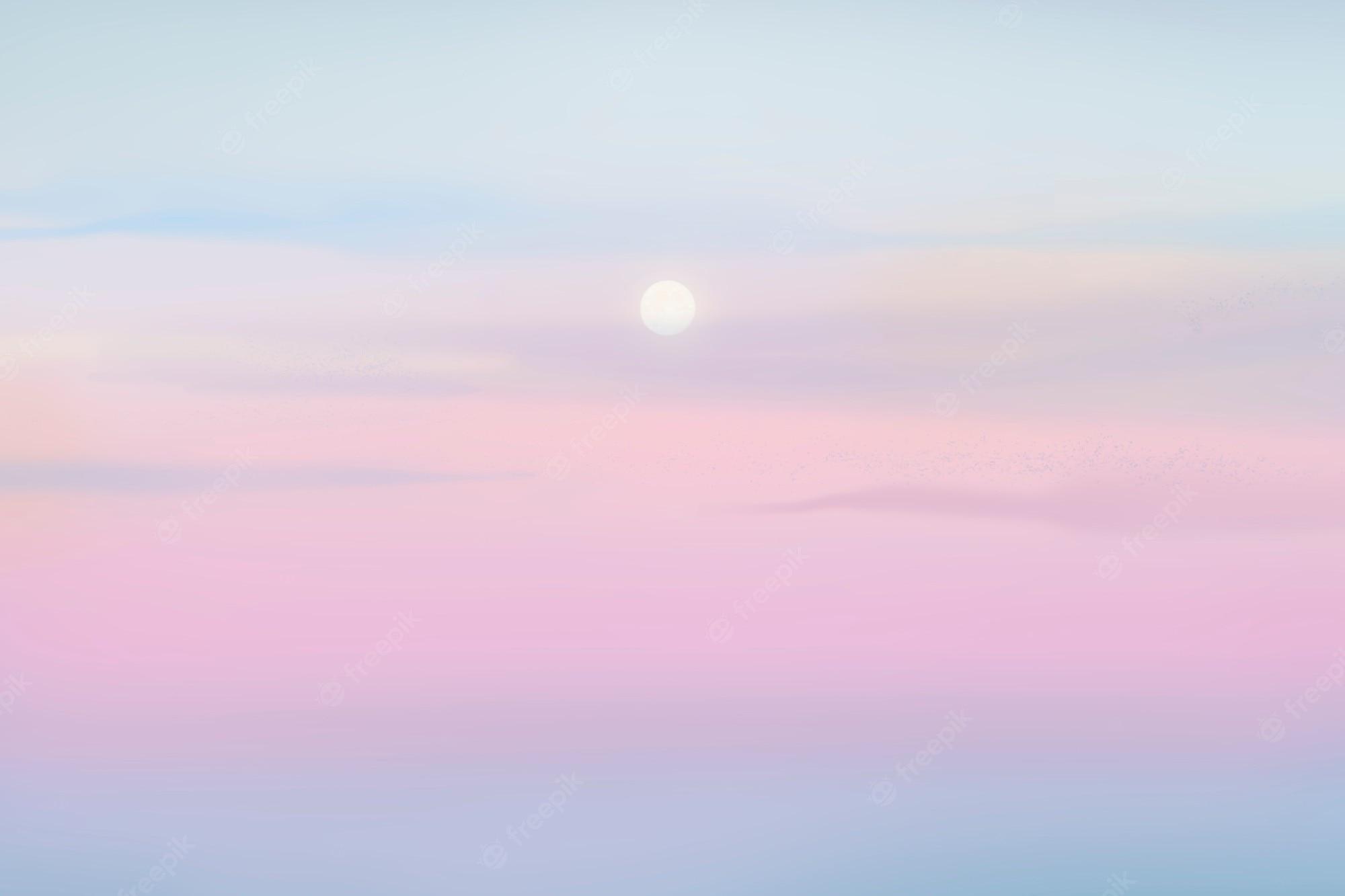 2000x1333 Free Photo. Sunset background on pastel sky