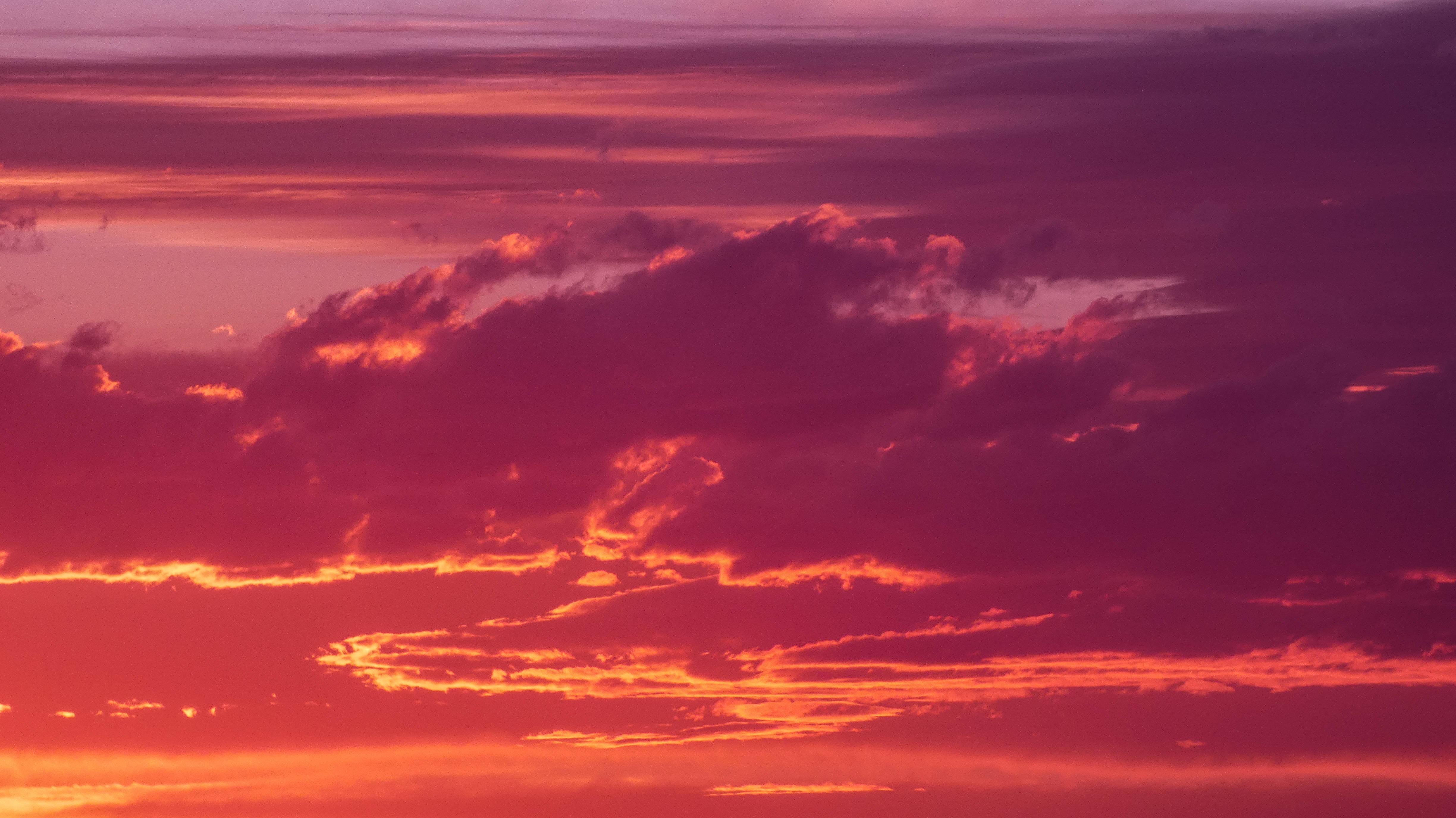 4896x2752 Download Ombre Clouds And Sunset Wallpaper