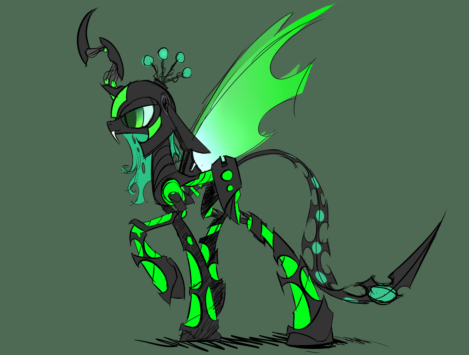 1559x1181 Queen Chrysalis HD Wallpaper and Background