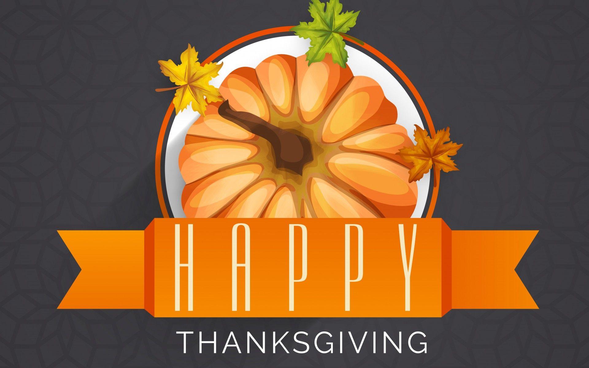 1920x1200 Download Wallpaper 1920x1200 leaf, Pumpkin, Happy thanksgiving