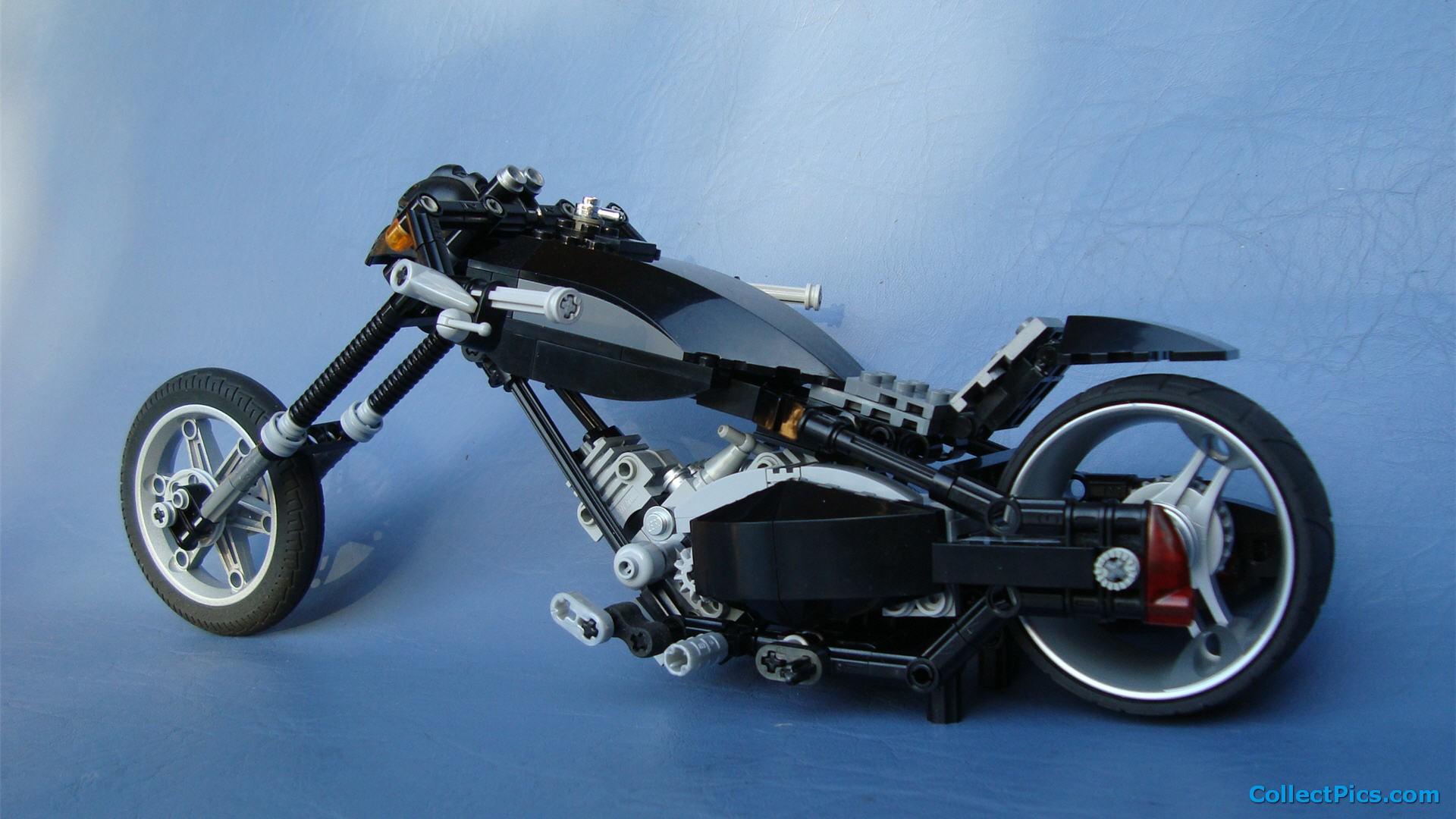 1920x1080 Lego Technic Chopper Bike HD wallpaper
