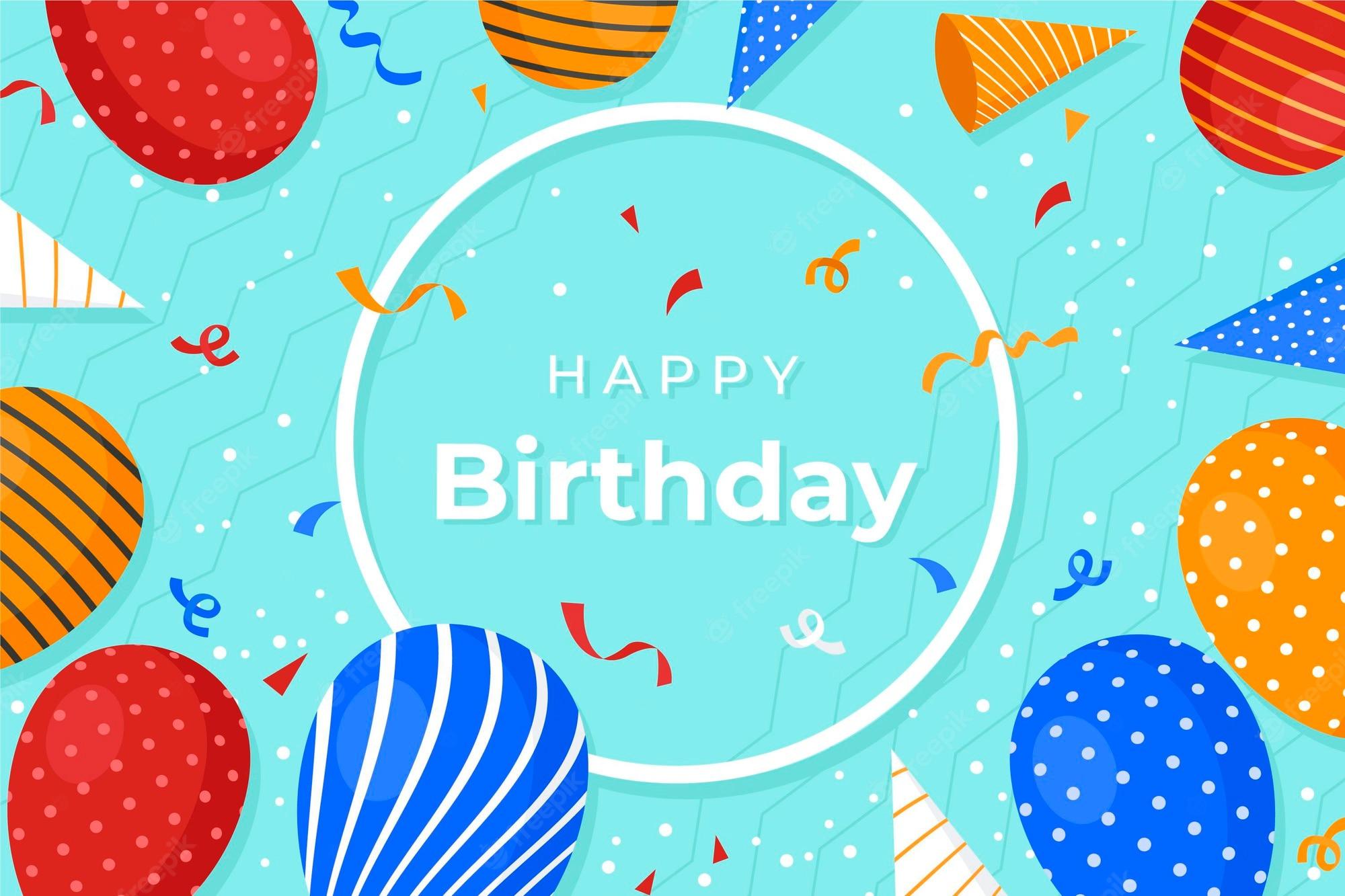 2000x1333 Birthday balloon wallpaper Image. Free Vectors, & PSD