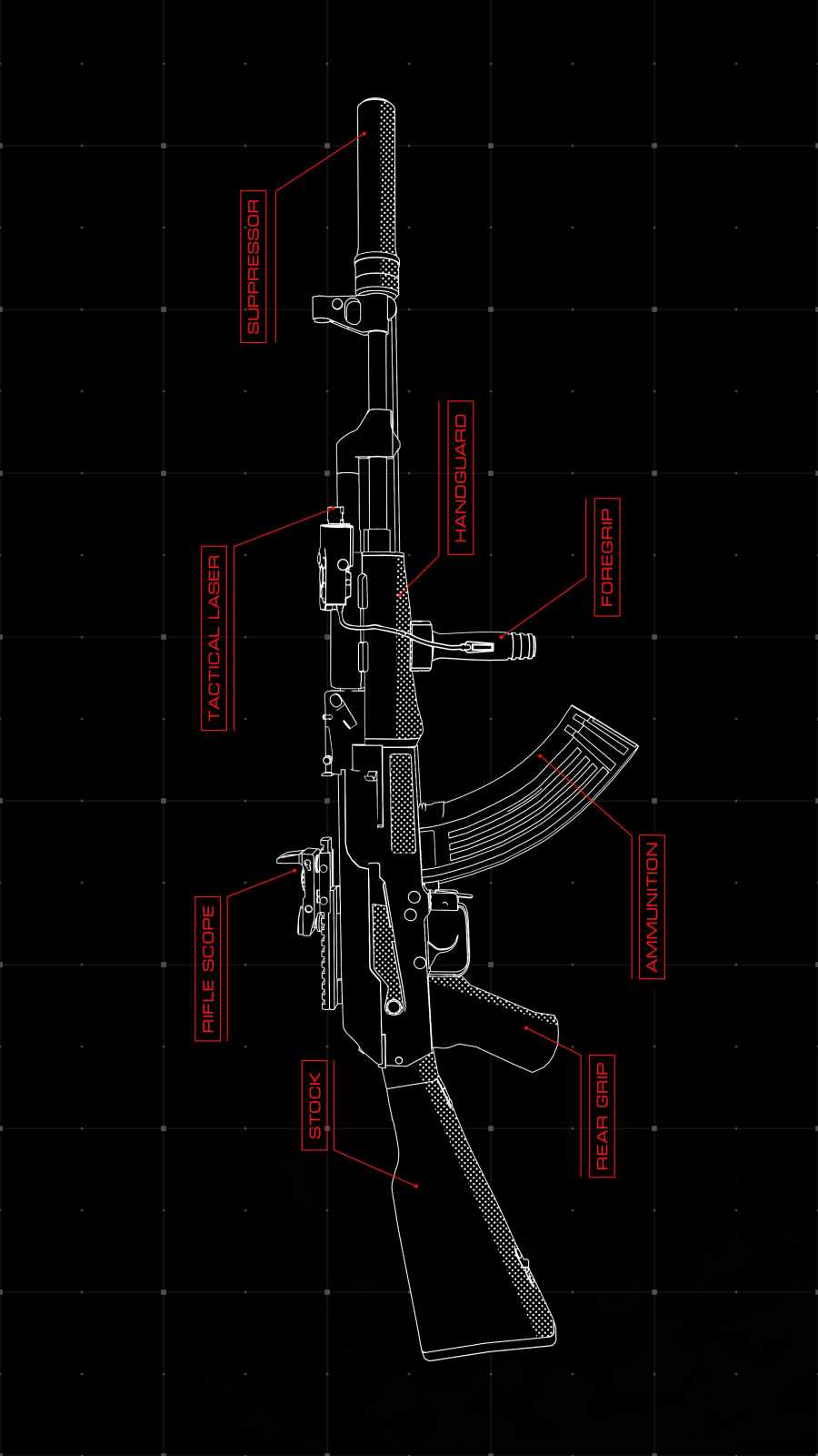 900x1600 AK 47 Anatomy Wallpaper : iPhone Wallpaper