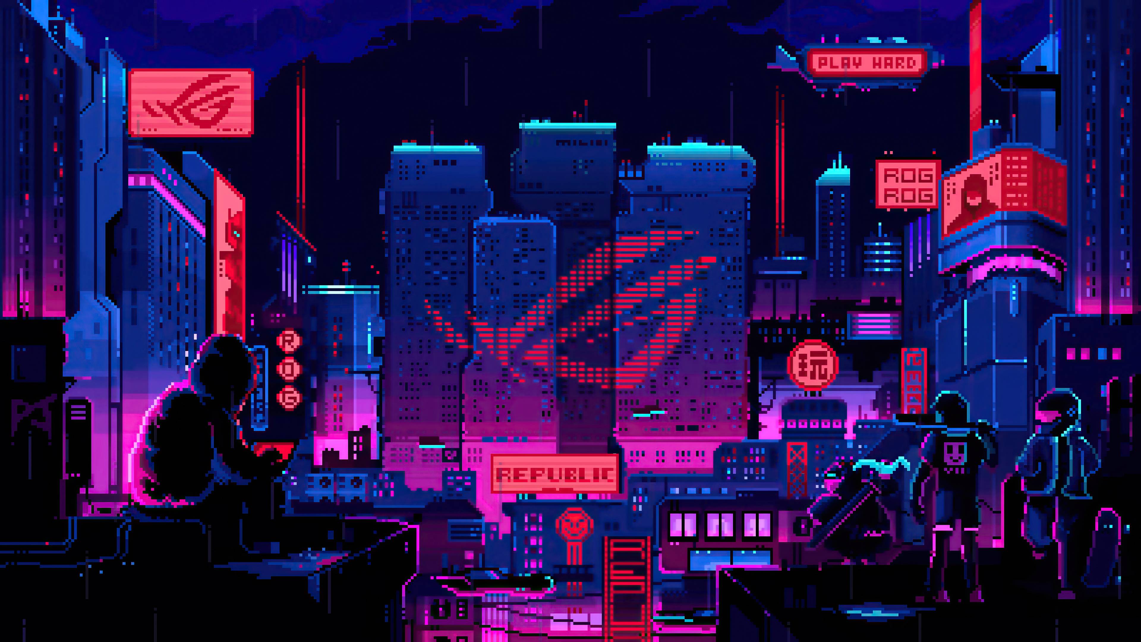 3840x2160 Republic Of Gamers 8 Bit, HD Computer, 4k Wallpaper, Image, Background, Photo and Picture