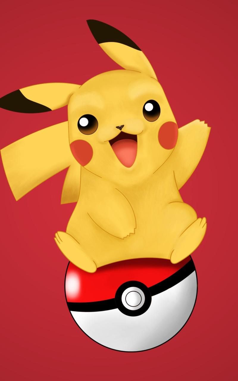 800x1280 Wallpaper / Anime Pokémon Phone Wallpaper, Pikachu, Pokeball, 800x1280 free download