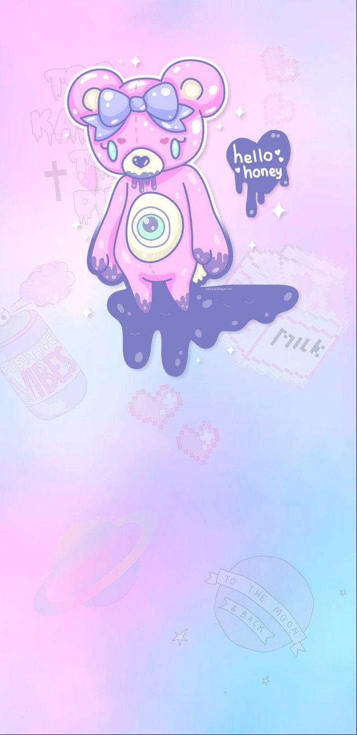 720x1480 Kawaii Pastel Wallpaper. Kawaii wallpaper, Goth wallpaper, Pink easter wallpaper