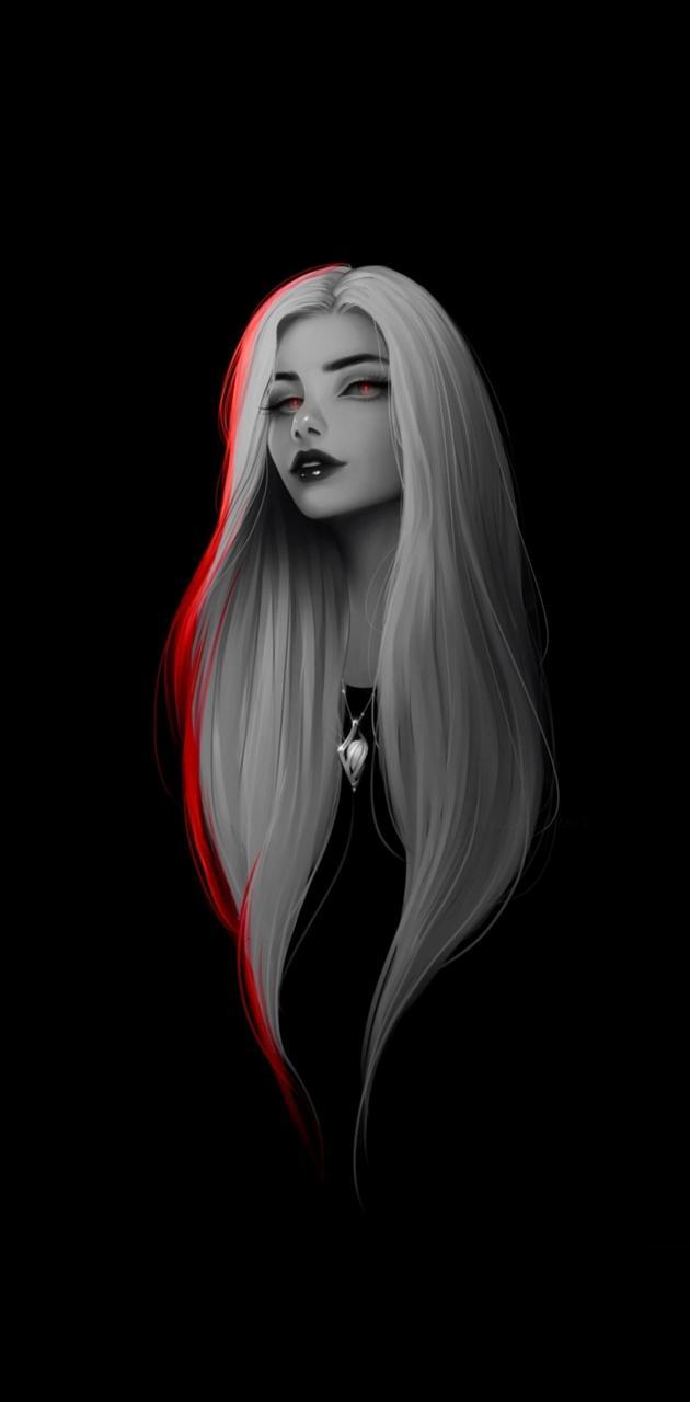 630x1280 Mysterious girl wallpaper