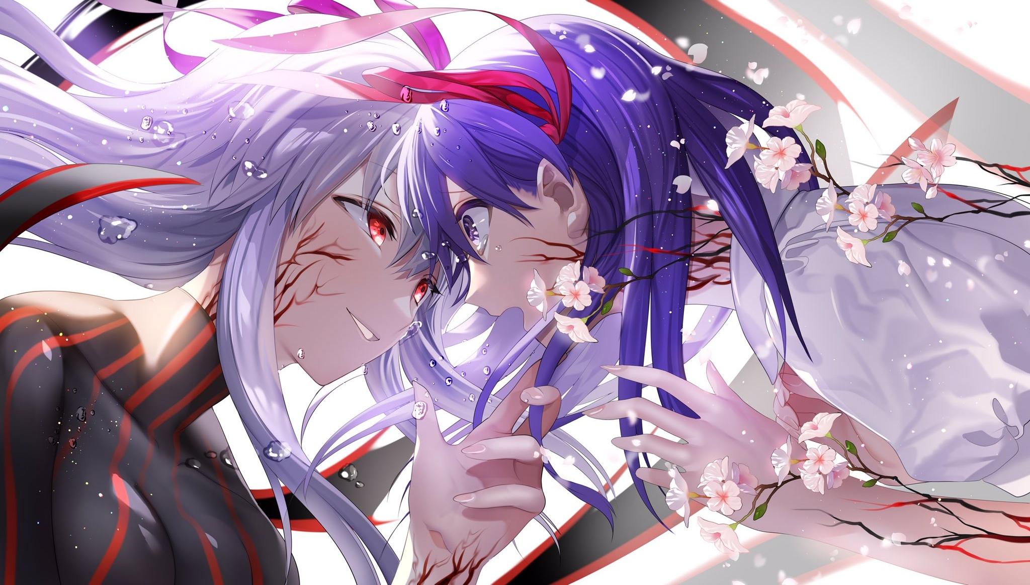 2048x1164 Dark Sakura HD Wallpaper and Background